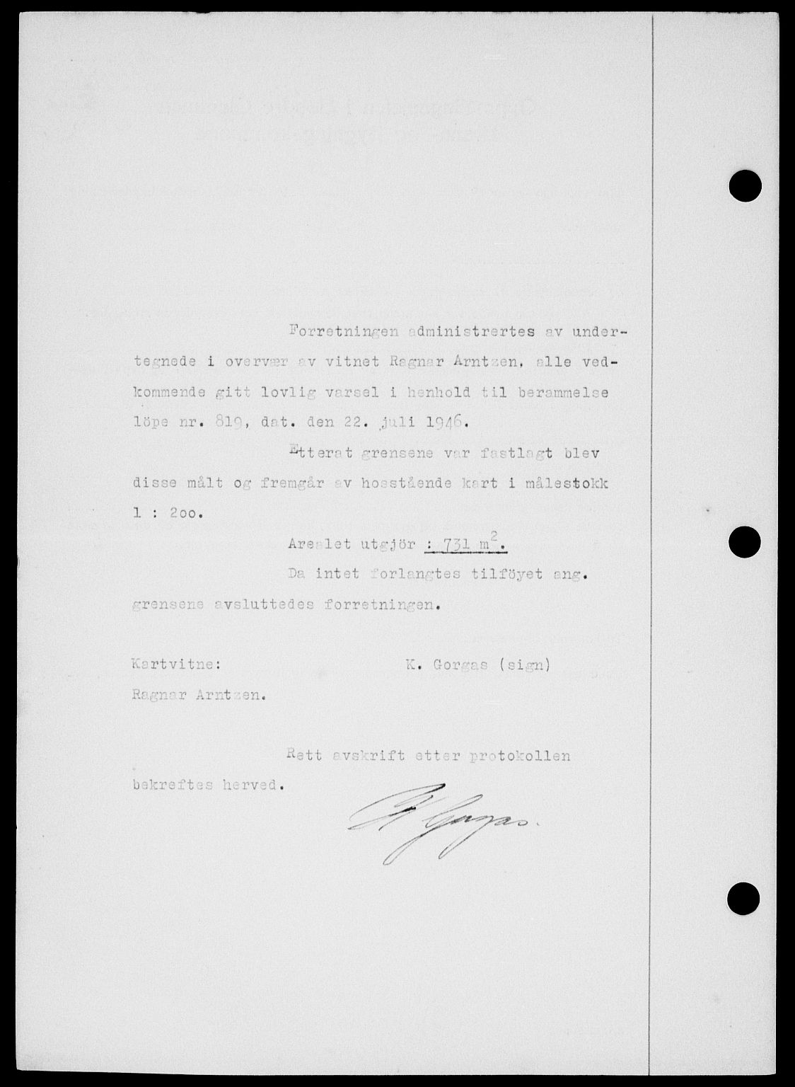 Onsøy sorenskriveri, SAO/A-10474/G/Ga/Gab/L0018: Pantebok nr. II A-18, 1946-1947, Dagboknr: 3041/1946