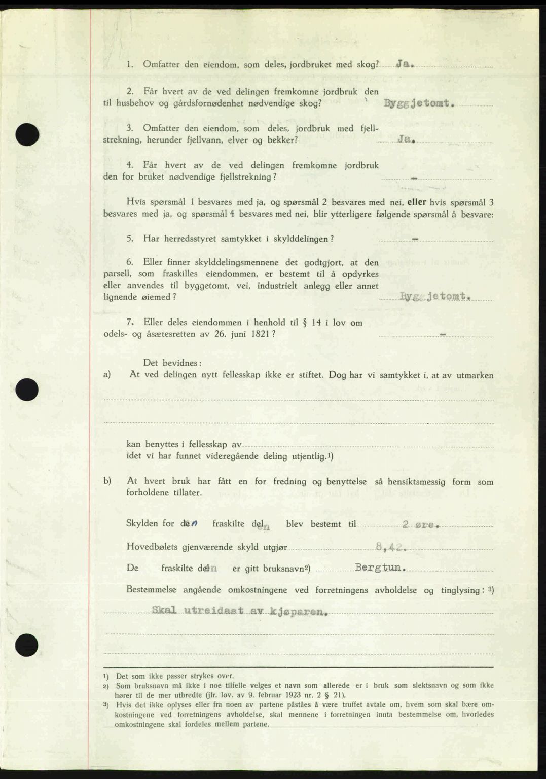 Romsdal sorenskriveri, AV/SAT-A-4149/1/2/2C: Pantebok nr. A30, 1949-1949, Dagboknr: 2001/1949