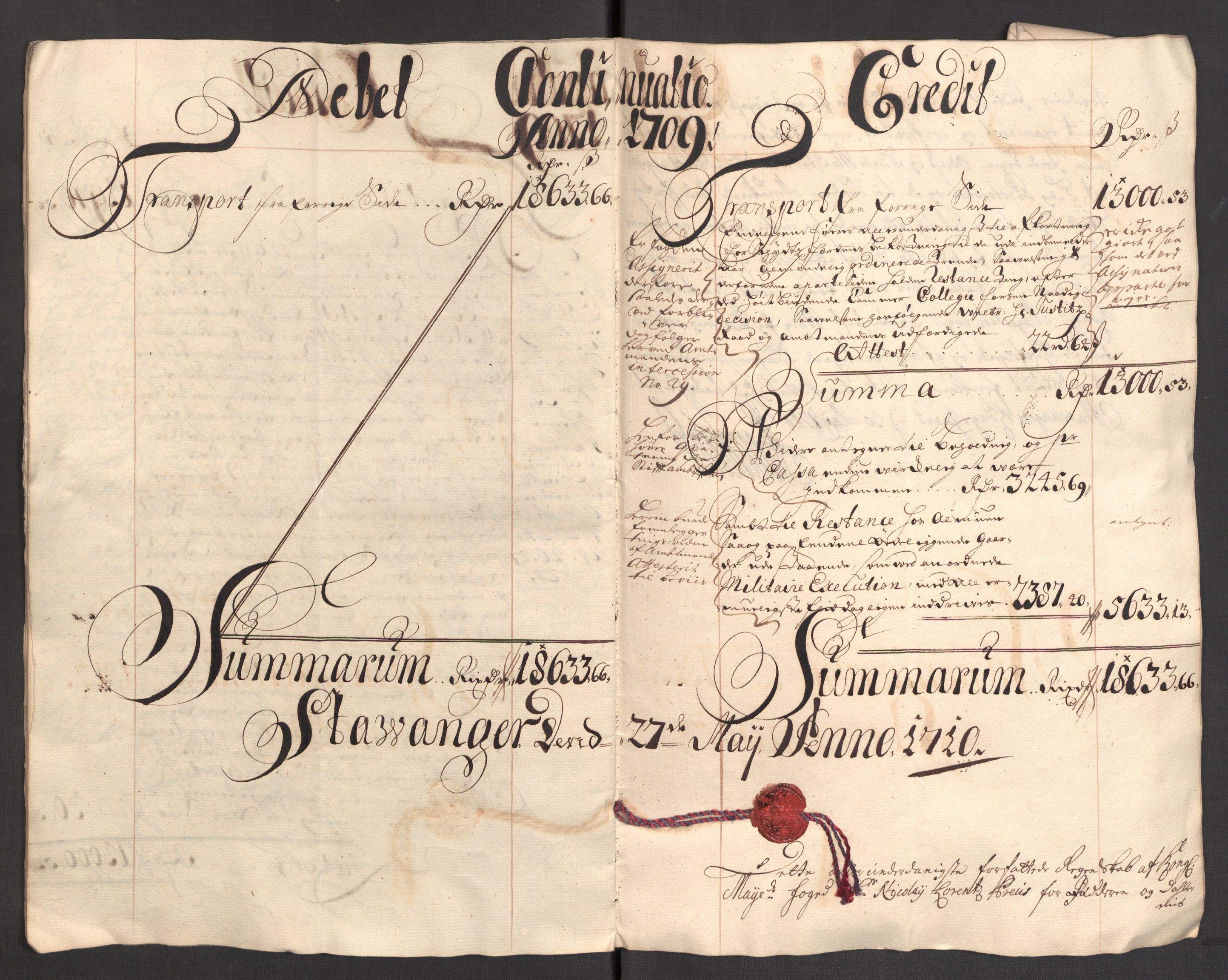 Rentekammeret inntil 1814, Reviderte regnskaper, Fogderegnskap, AV/RA-EA-4092/R46/L2734: Fogderegnskap Jæren og Dalane, 1709-1710, s. 13