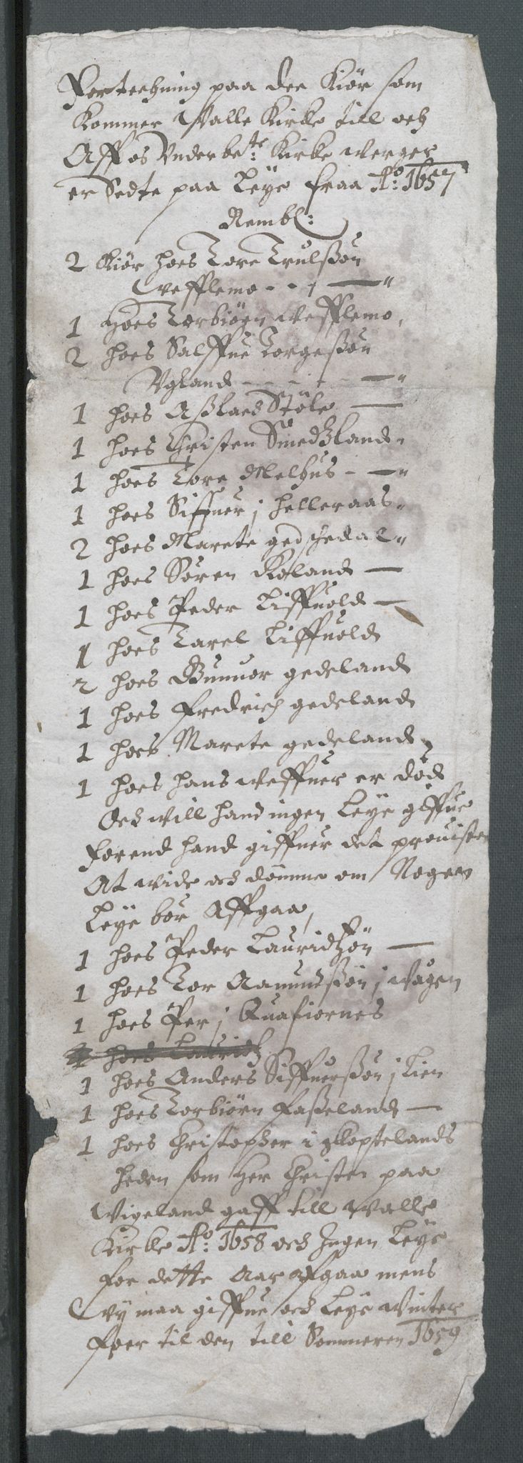 Riksarkivets diplomsamling, AV/RA-EA-5965/F02/L0168: Dokumenter, 1658-1660, s. 135