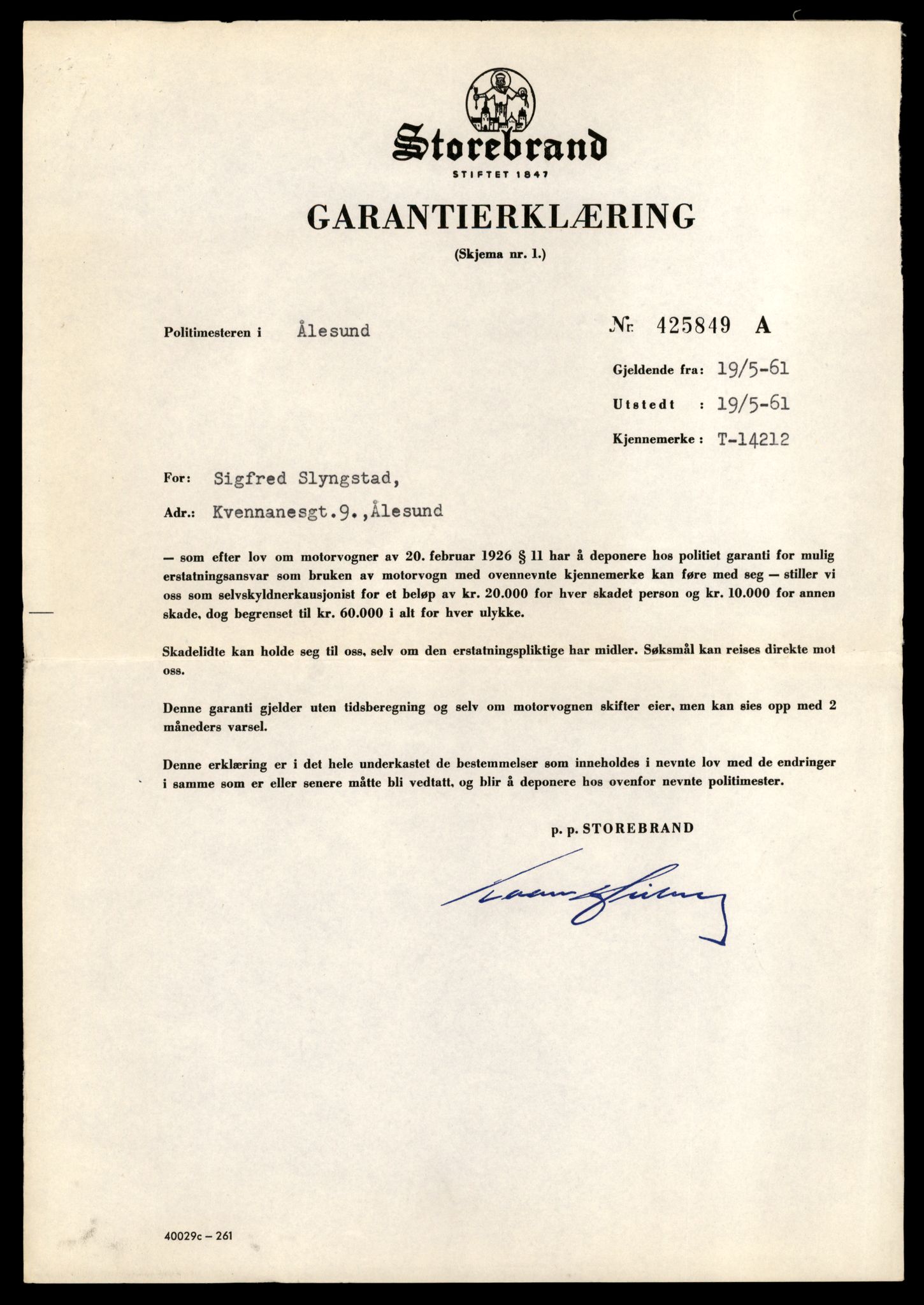 Møre og Romsdal vegkontor - Ålesund trafikkstasjon, AV/SAT-A-4099/F/Fe/L0044: Registreringskort for kjøretøy T 14205 - T 14319, 1927-1998, s. 273