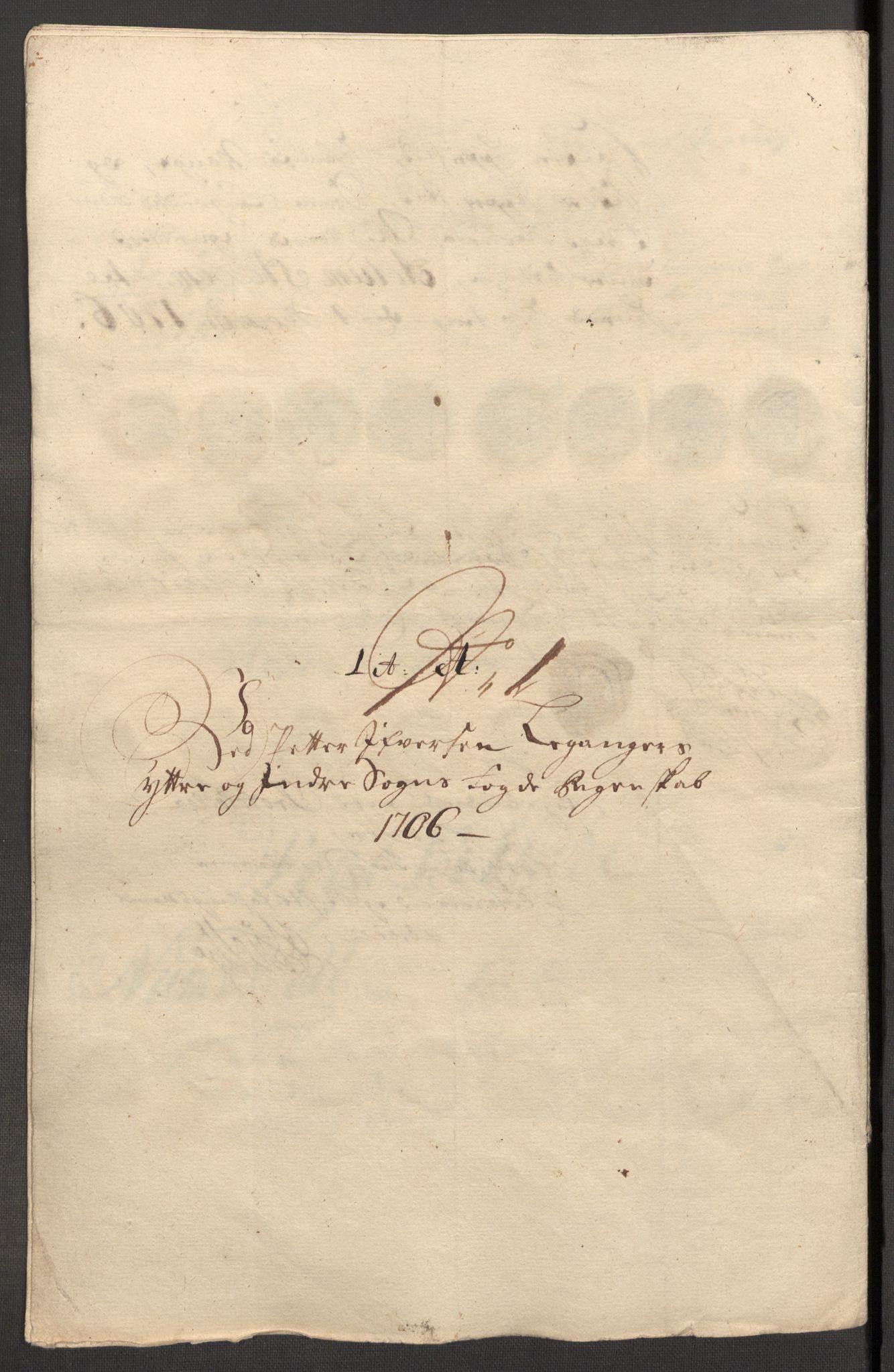Rentekammeret inntil 1814, Reviderte regnskaper, Fogderegnskap, RA/EA-4092/R52/L3314: Fogderegnskap Sogn, 1705-1707, s. 364