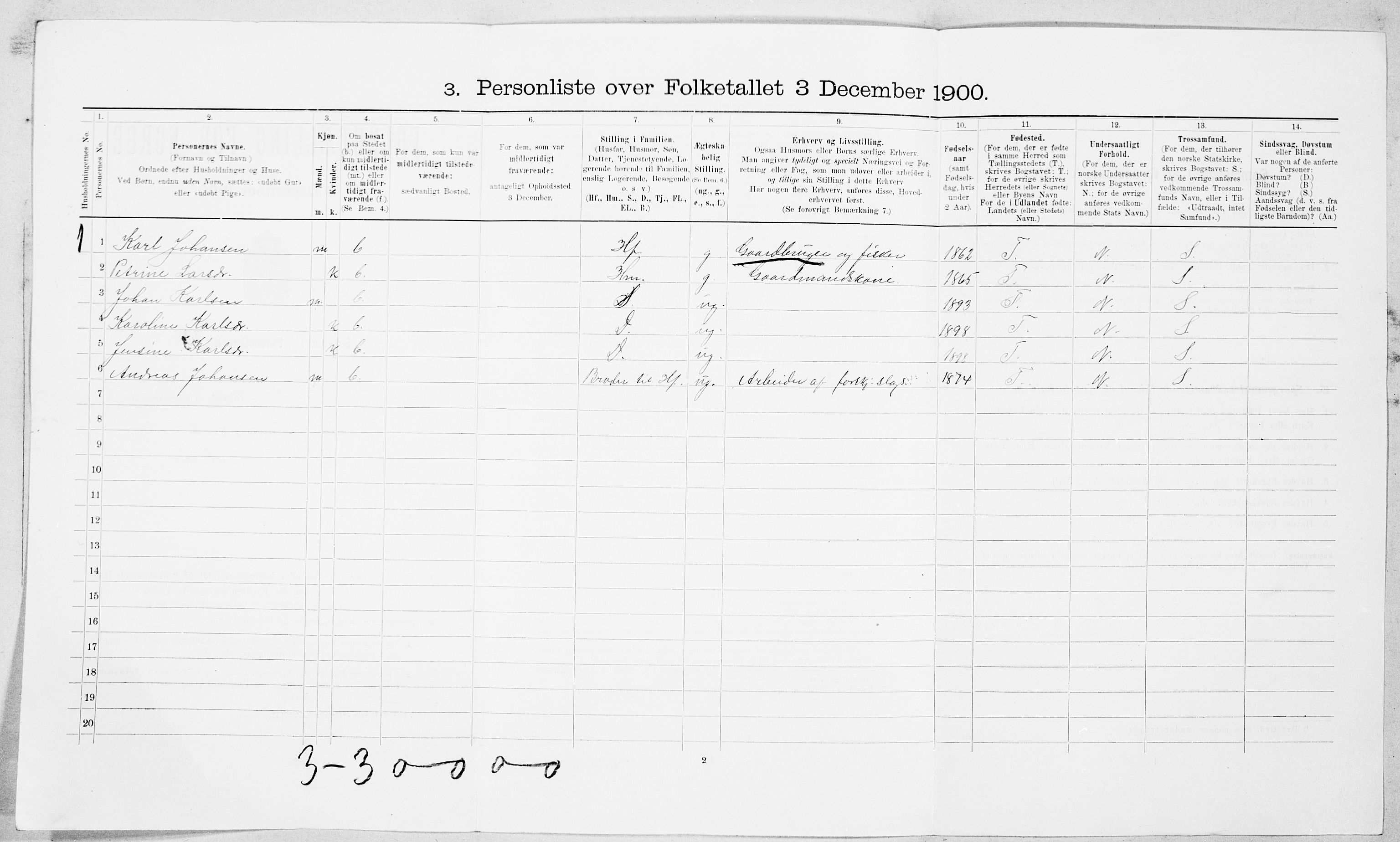 SAT, Folketelling 1900 for 1531 Borgund herred, 1900, s. 912