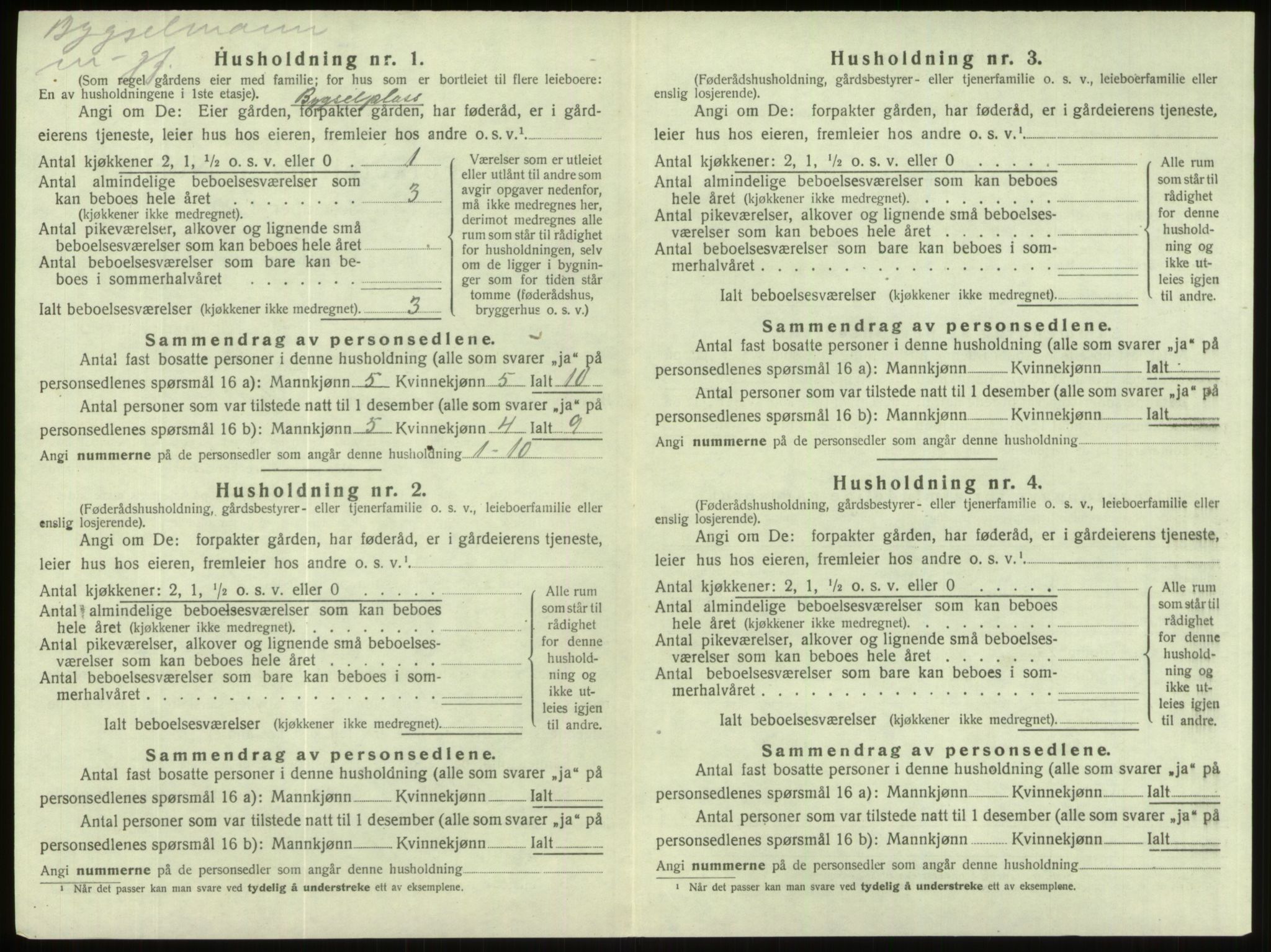 SAB, Folketelling 1920 for 1445 Gloppen herred, 1920, s. 426