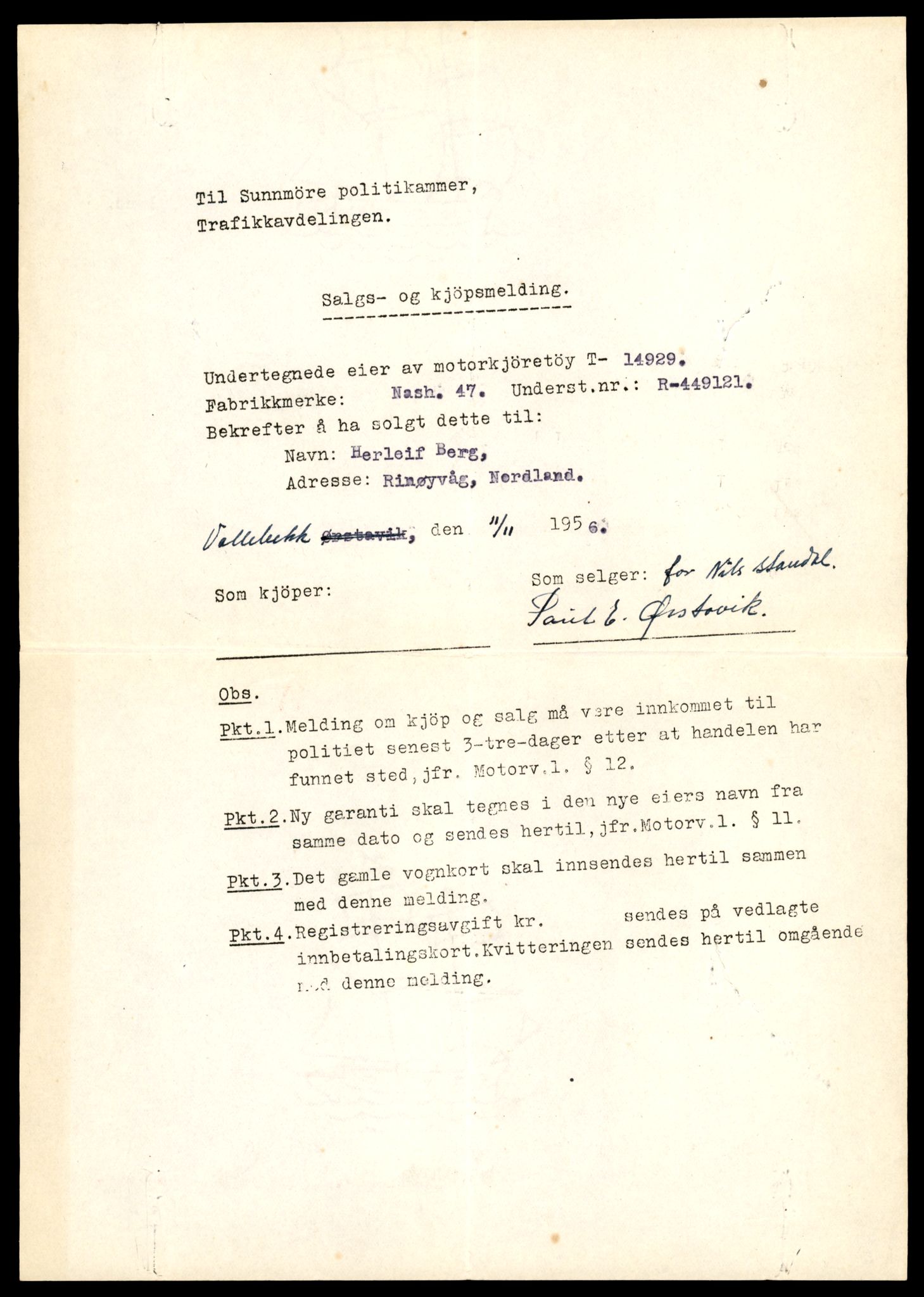 Møre og Romsdal vegkontor - Ålesund trafikkstasjon, AV/SAT-A-4099/F/Fe/L0049: Registreringskort for kjøretøy T 14864 - T 18613, 1927-1998, s. 1489