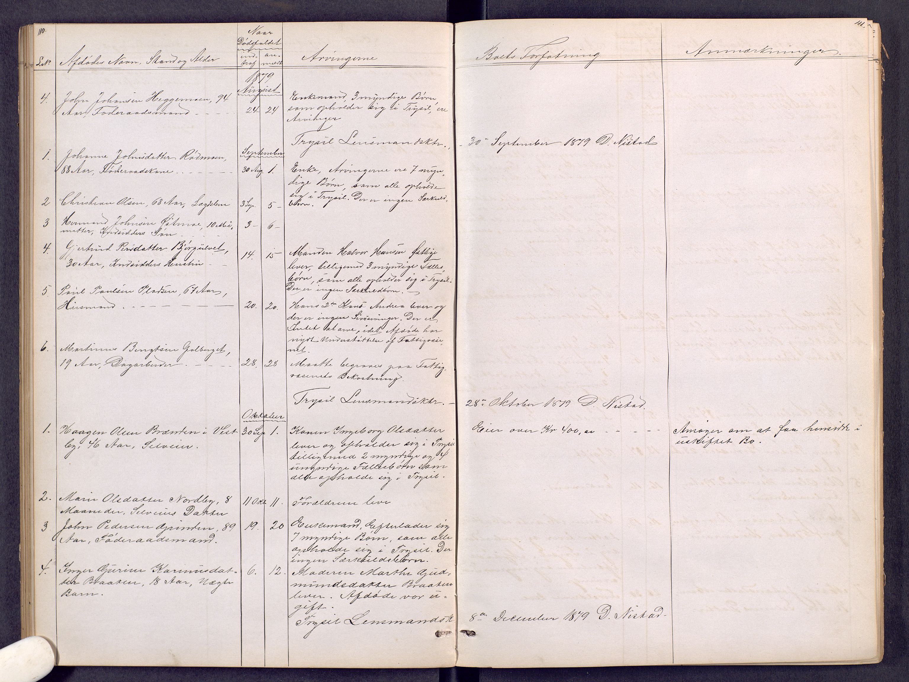 Sør-Østerdal sorenskriveri, AV/SAH-TING-018/J/Jg/L0007: Dødsfallsjournal, 1870-1886, s. 110-111
