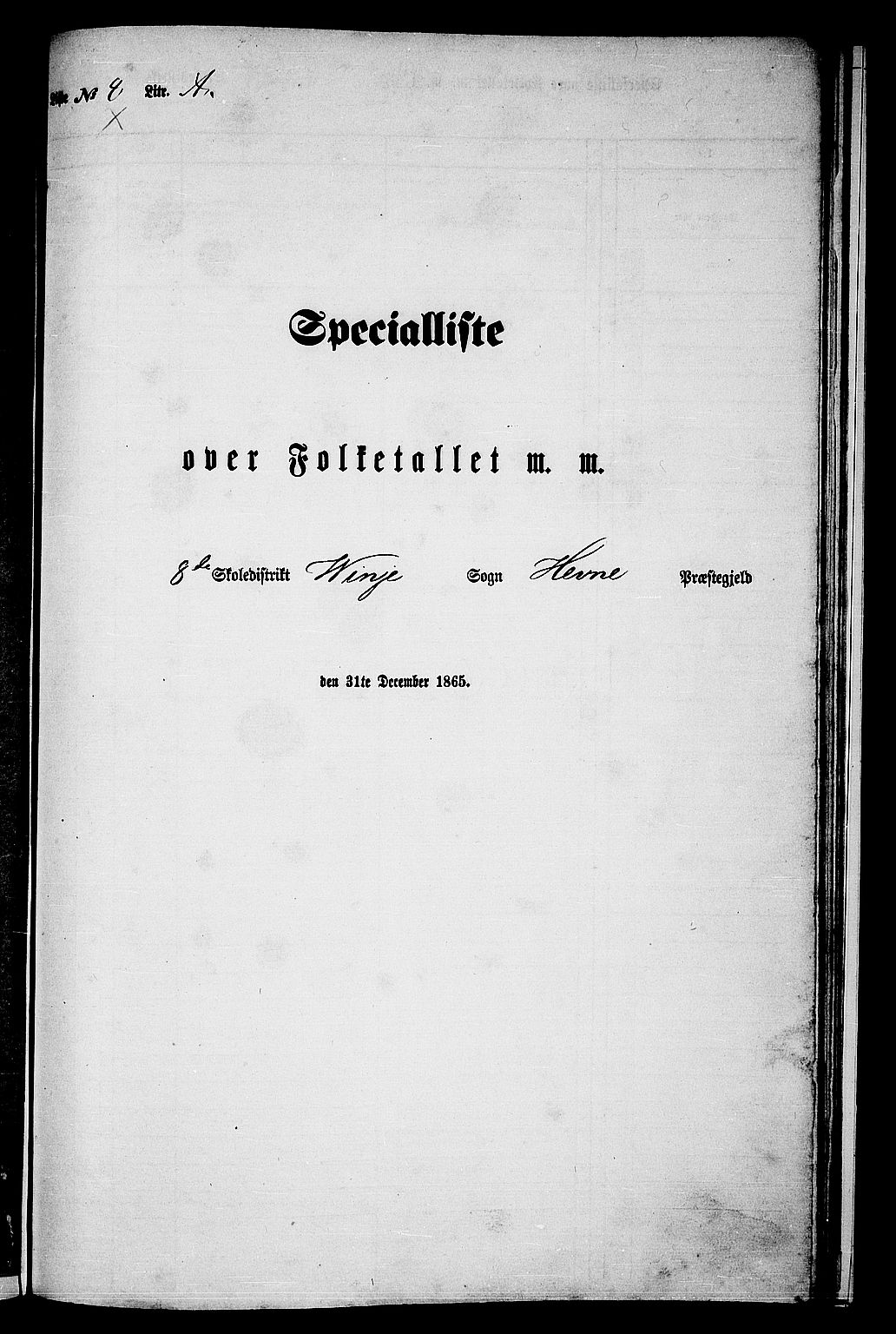 RA, Folketelling 1865 for 1612P Hemne prestegjeld, 1865, s. 167