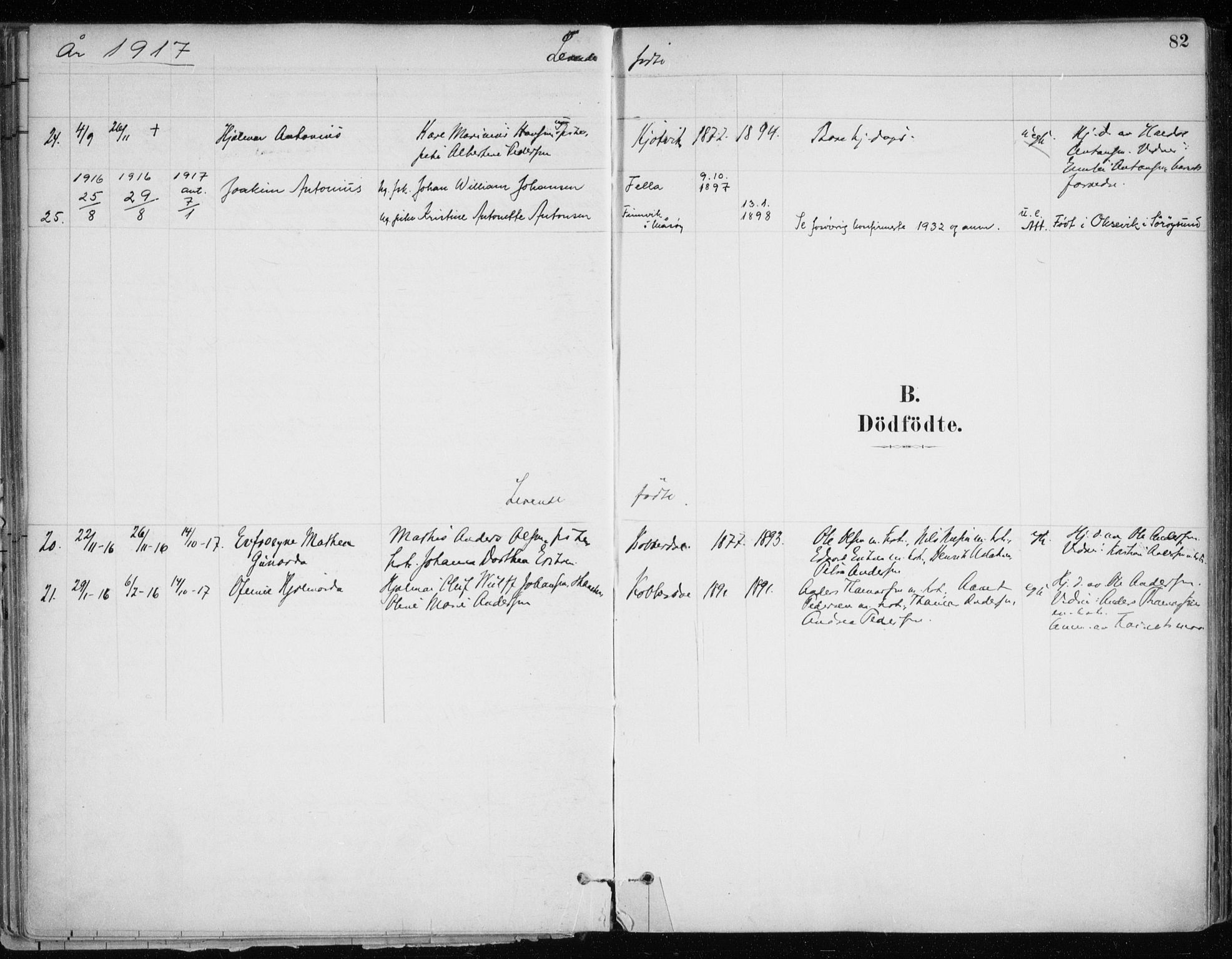 Hammerfest sokneprestkontor, AV/SATØ-S-1347/H/Ha/L0013.kirke: Ministerialbok nr. 13, 1898-1917, s. 82