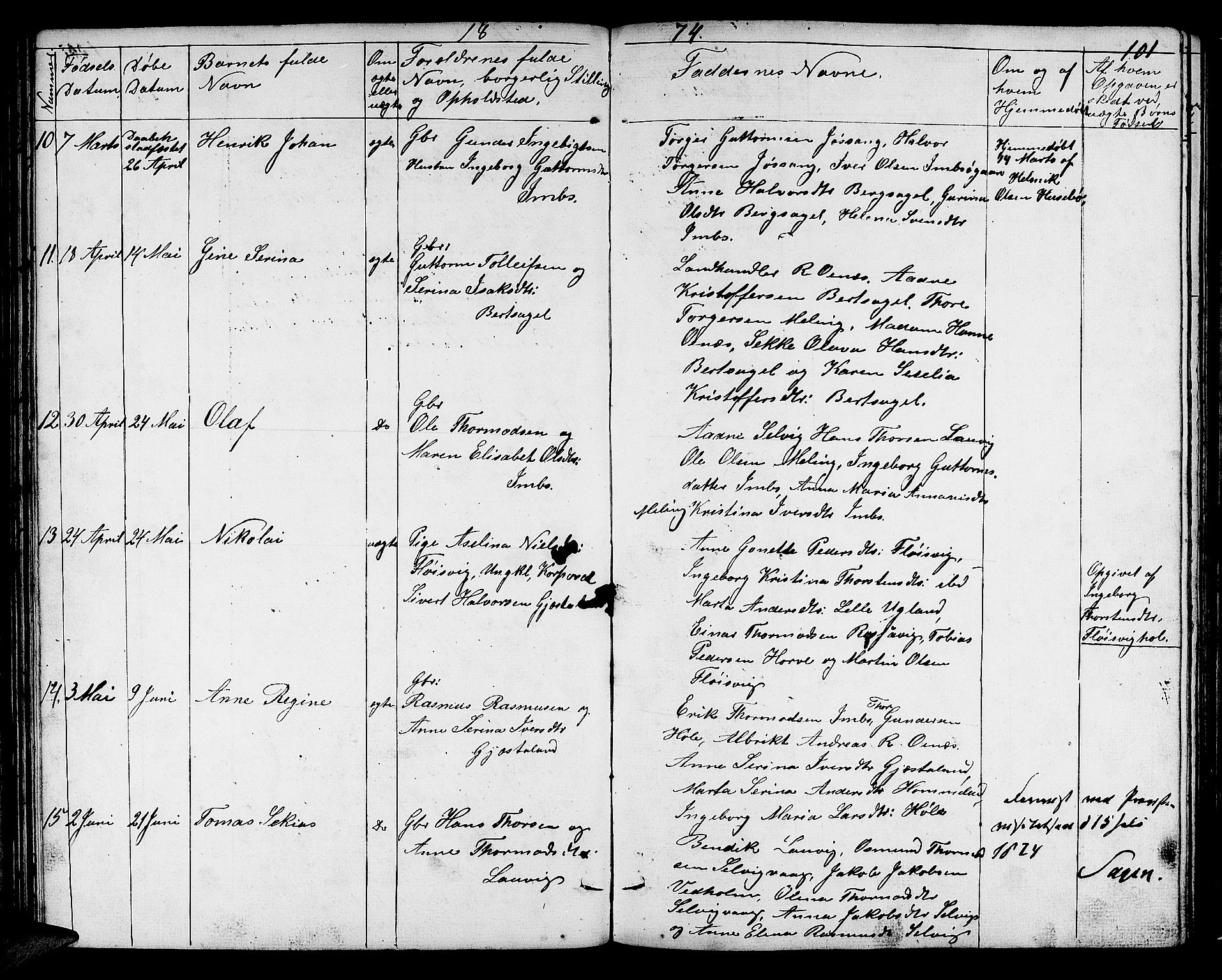 Høgsfjord sokneprestkontor, AV/SAST-A-101624/H/Ha/Hab/L0001: Klokkerbok nr. B 1, 1855-1885, s. 101