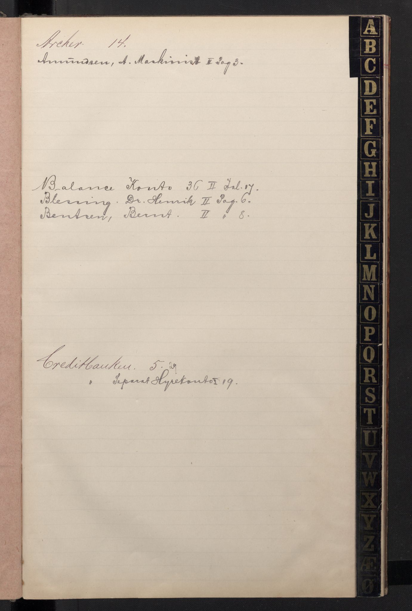 Arbeidskomitéen for Fridtjof Nansens polarekspedisjon, RA/PA-0061/R/L0005/0001: Regnskapsbøker / Hovedbok I, 1891-1897, s. 4