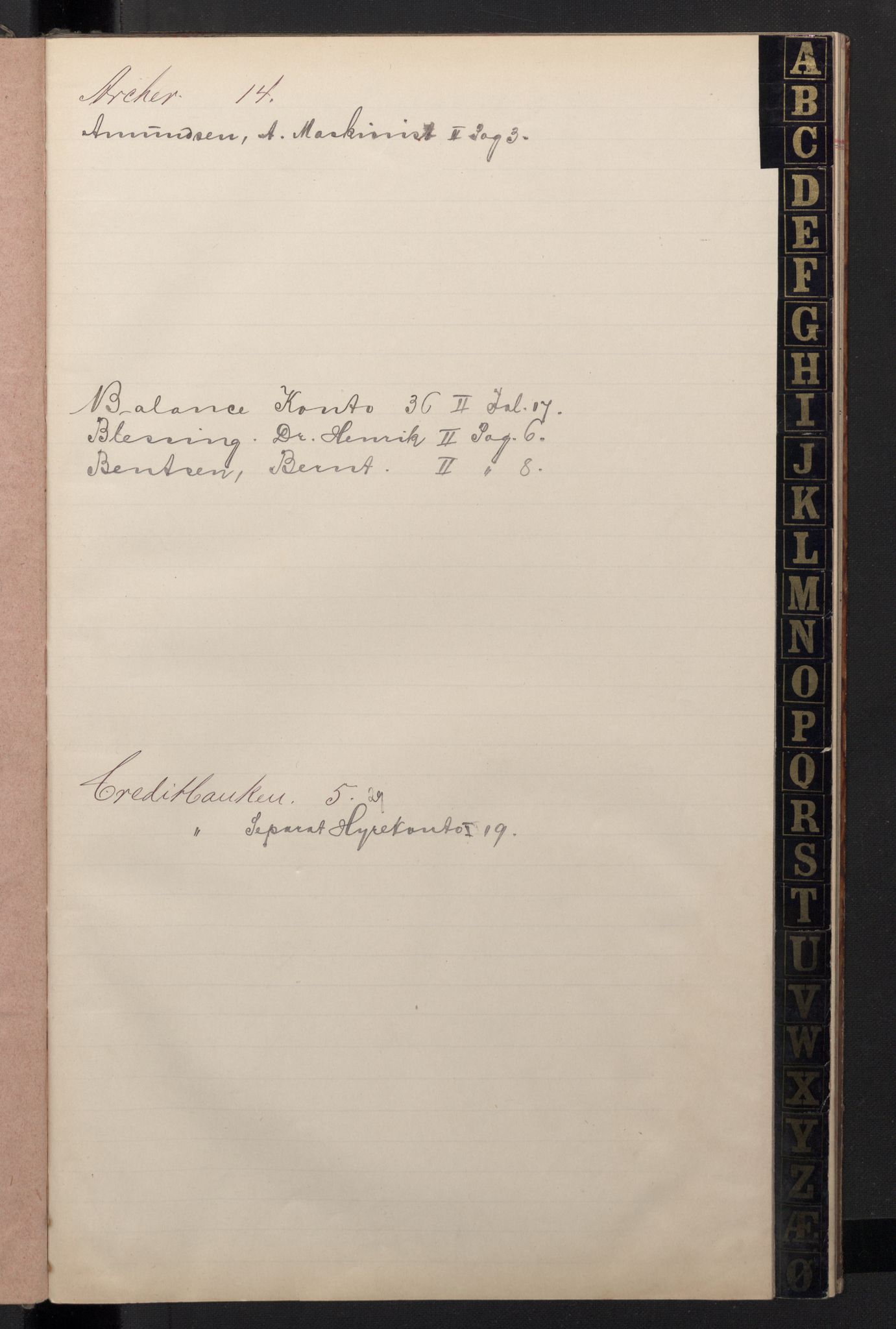 Arbeidskomitéen for Fridtjof Nansens polarekspedisjon, AV/RA-PA-0061/R/L0005/0001: Regnskapsbøker / Hovedbok I, 1891-1897, s. 4