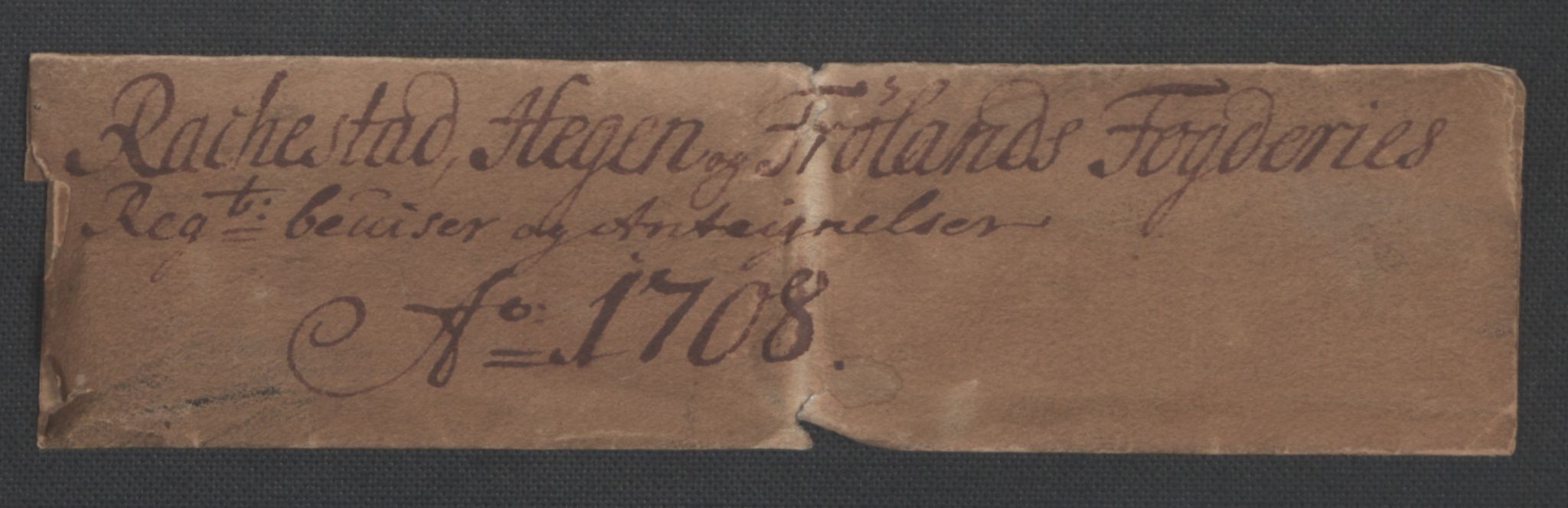 Rentekammeret inntil 1814, Reviderte regnskaper, Fogderegnskap, RA/EA-4092/R07/L0300: Fogderegnskap Rakkestad, Heggen og Frøland, 1708, s. 3