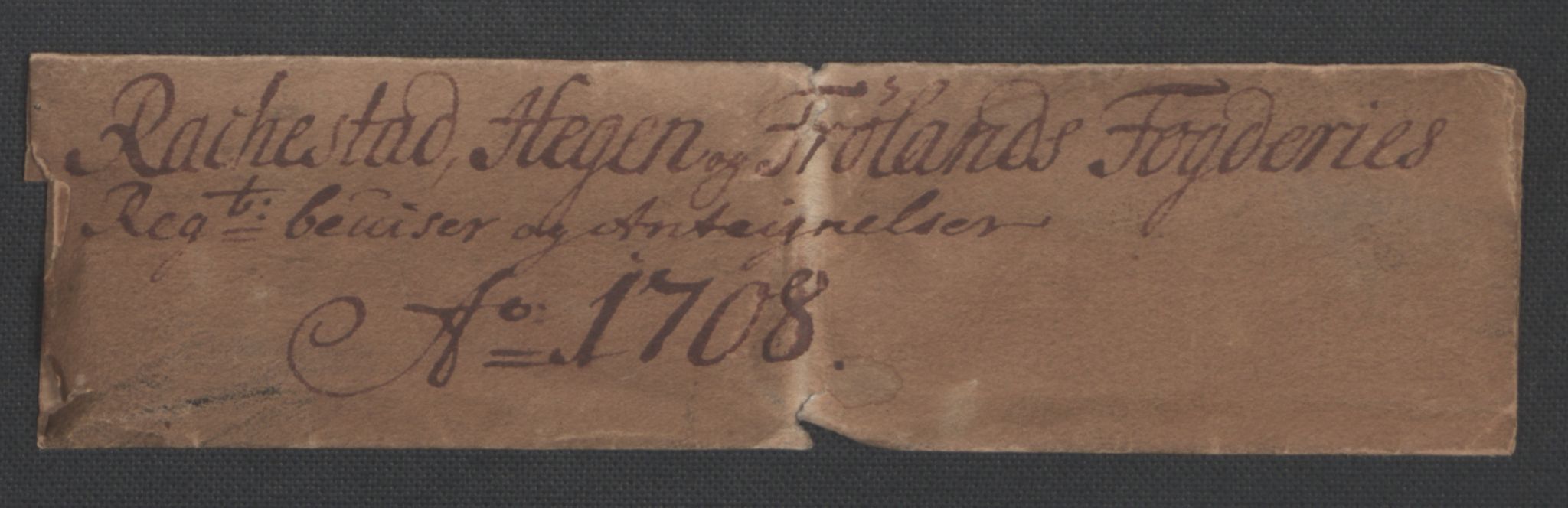 Rentekammeret inntil 1814, Reviderte regnskaper, Fogderegnskap, AV/RA-EA-4092/R07/L0300: Fogderegnskap Rakkestad, Heggen og Frøland, 1708, s. 3