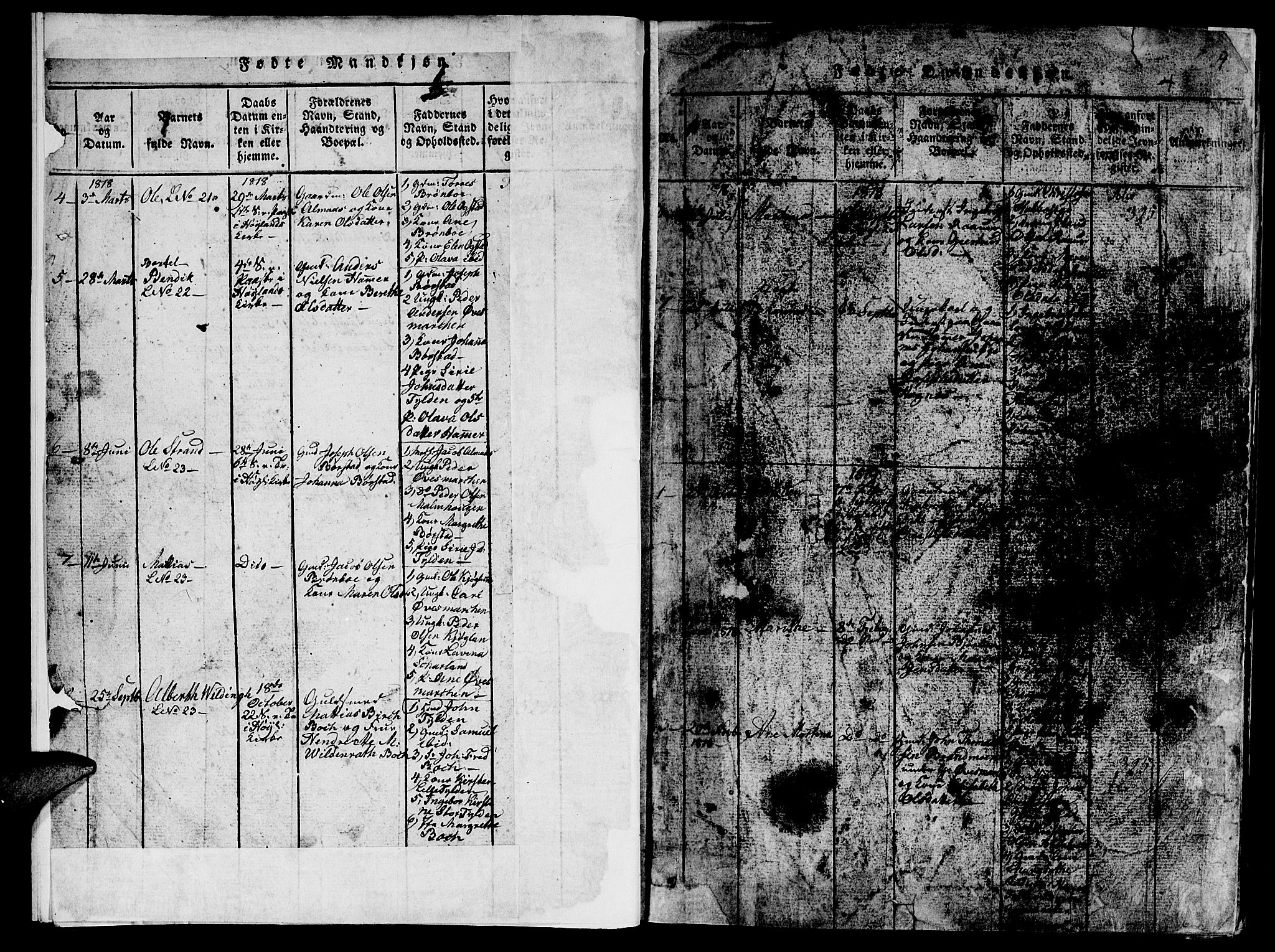 Ministerialprotokoller, klokkerbøker og fødselsregistre - Nord-Trøndelag, SAT/A-1458/765/L0562: Klokkerbok nr. 765C01, 1817-1851, s. 4