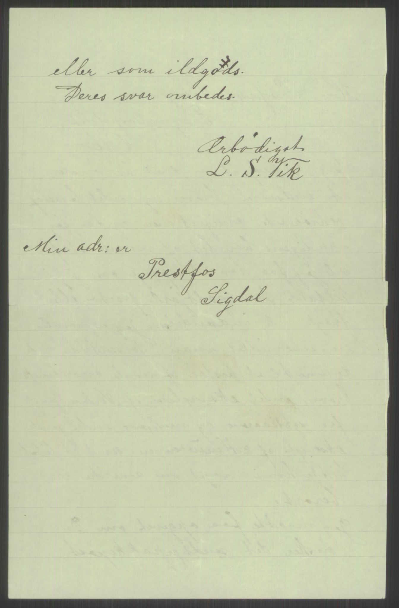 Samlinger til kildeutgivelse, Amerikabrevene, RA/EA-4057/F/L0021: Innlån fra Buskerud: Michalsen - Ål bygdearkiv, 1838-1914, s. 500