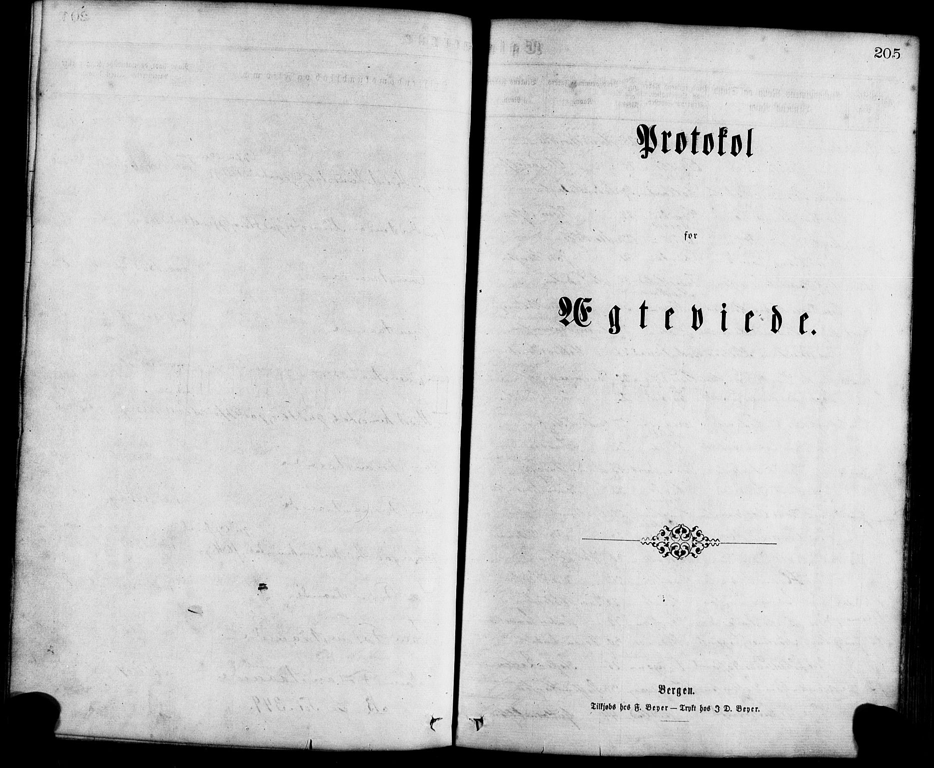 Davik sokneprestembete, AV/SAB-A-79701/H/Haa/Haaa/L0006: Ministerialbok nr. A 6, 1867-1881, s. 205