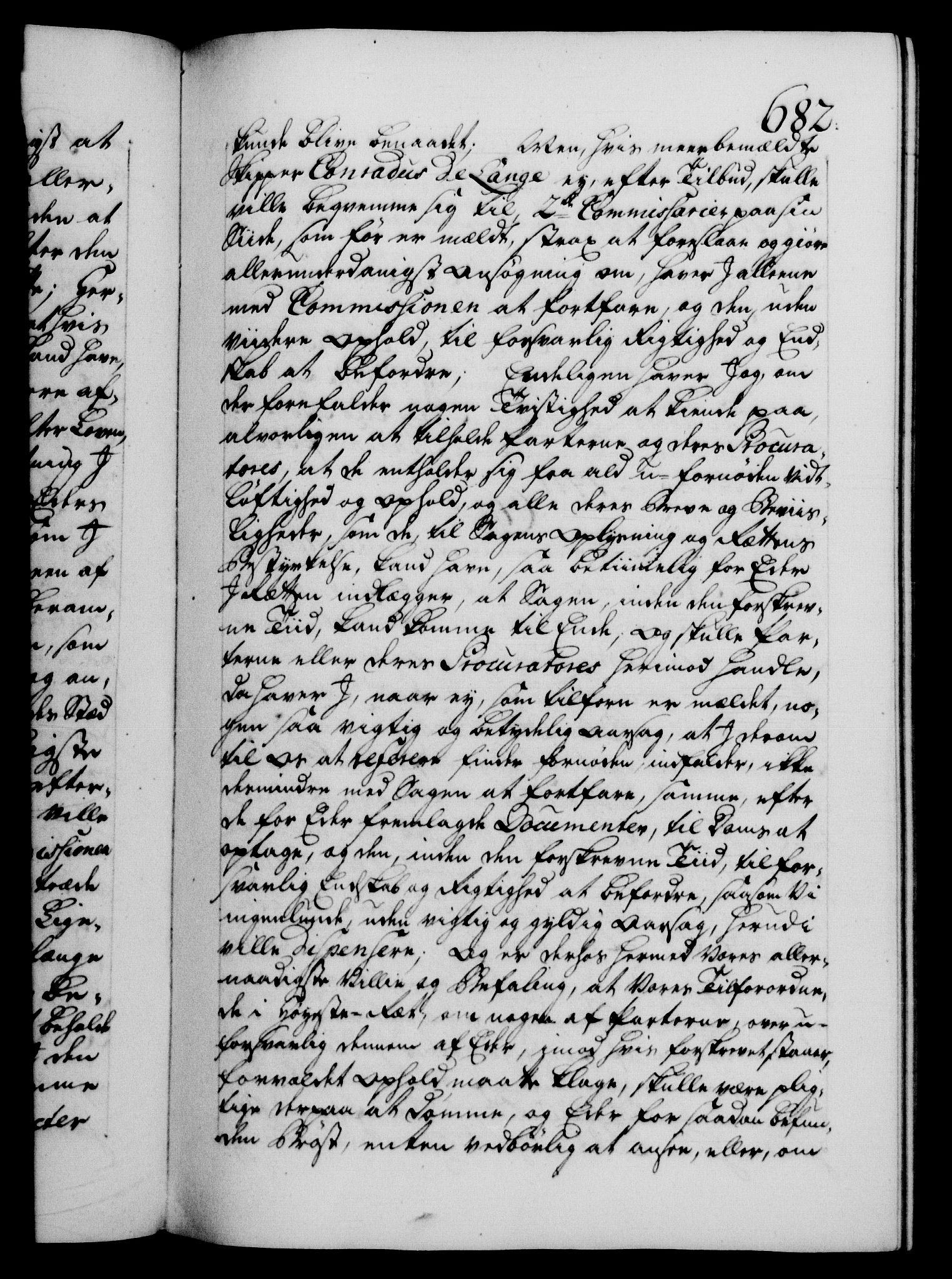 Danske Kanselli 1572-1799, AV/RA-EA-3023/F/Fc/Fca/Fcab/L0029: Norske tegnelser, 1741-1743, s. 682a