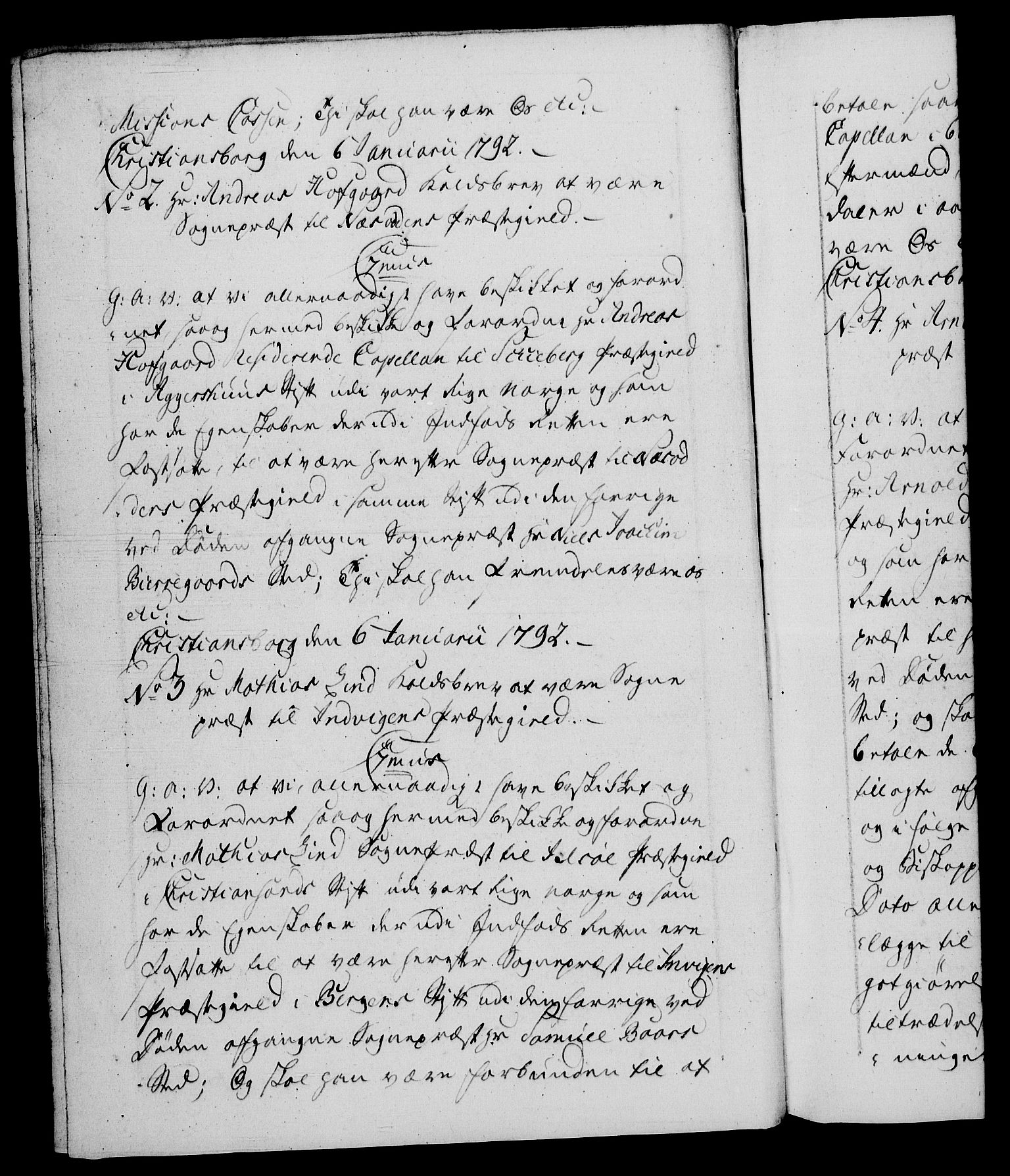 Danske Kanselli 1572-1799, RA/EA-3023/F/Fc/Fca/Fcaa/L0054: Norske registre, 1792-1793, s. 1b