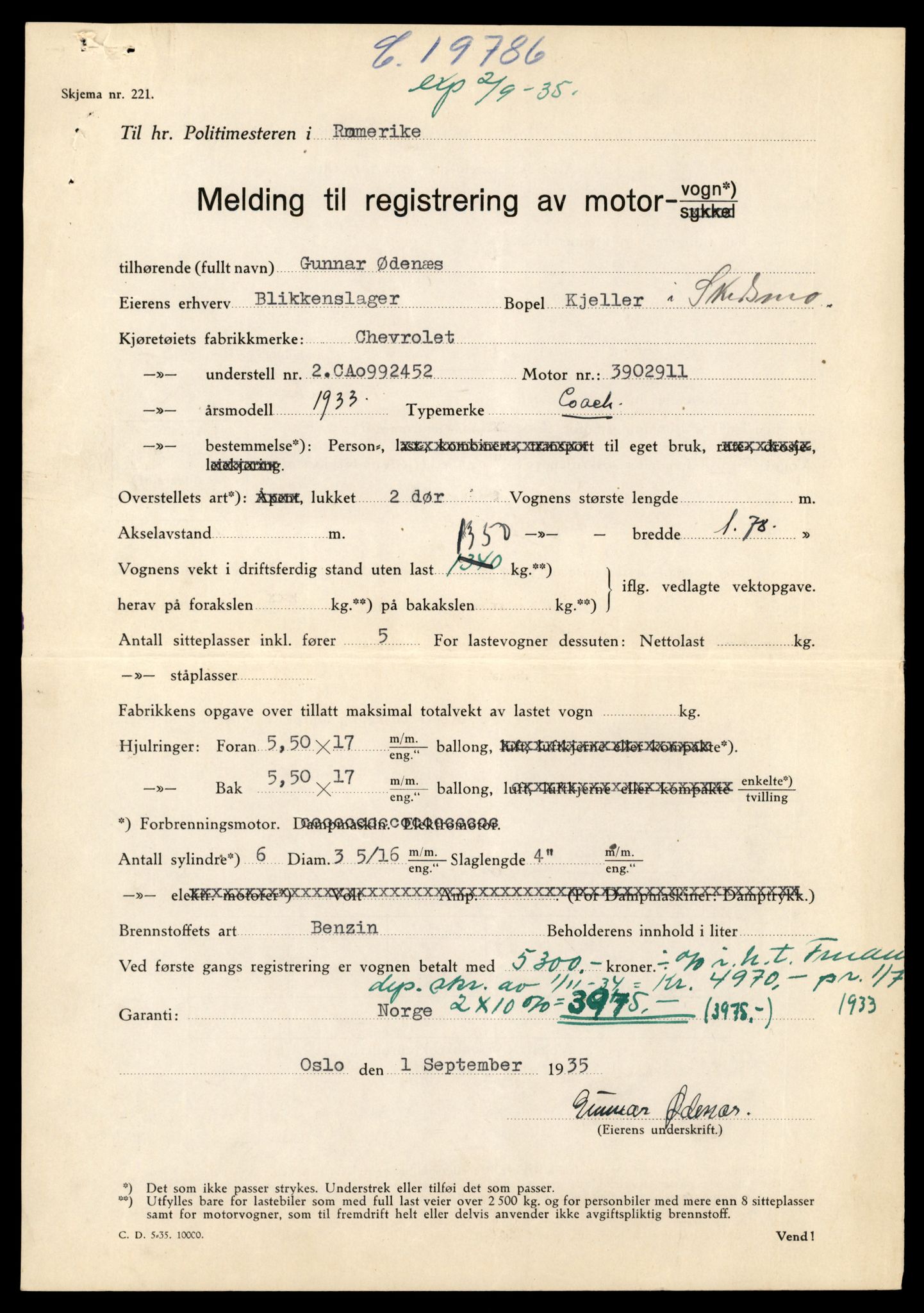 Møre og Romsdal vegkontor - Ålesund trafikkstasjon, AV/SAT-A-4099/F/Fe/L0003: Registreringskort for kjøretøy T 232 - T 340, 1927-1998, s. 1883