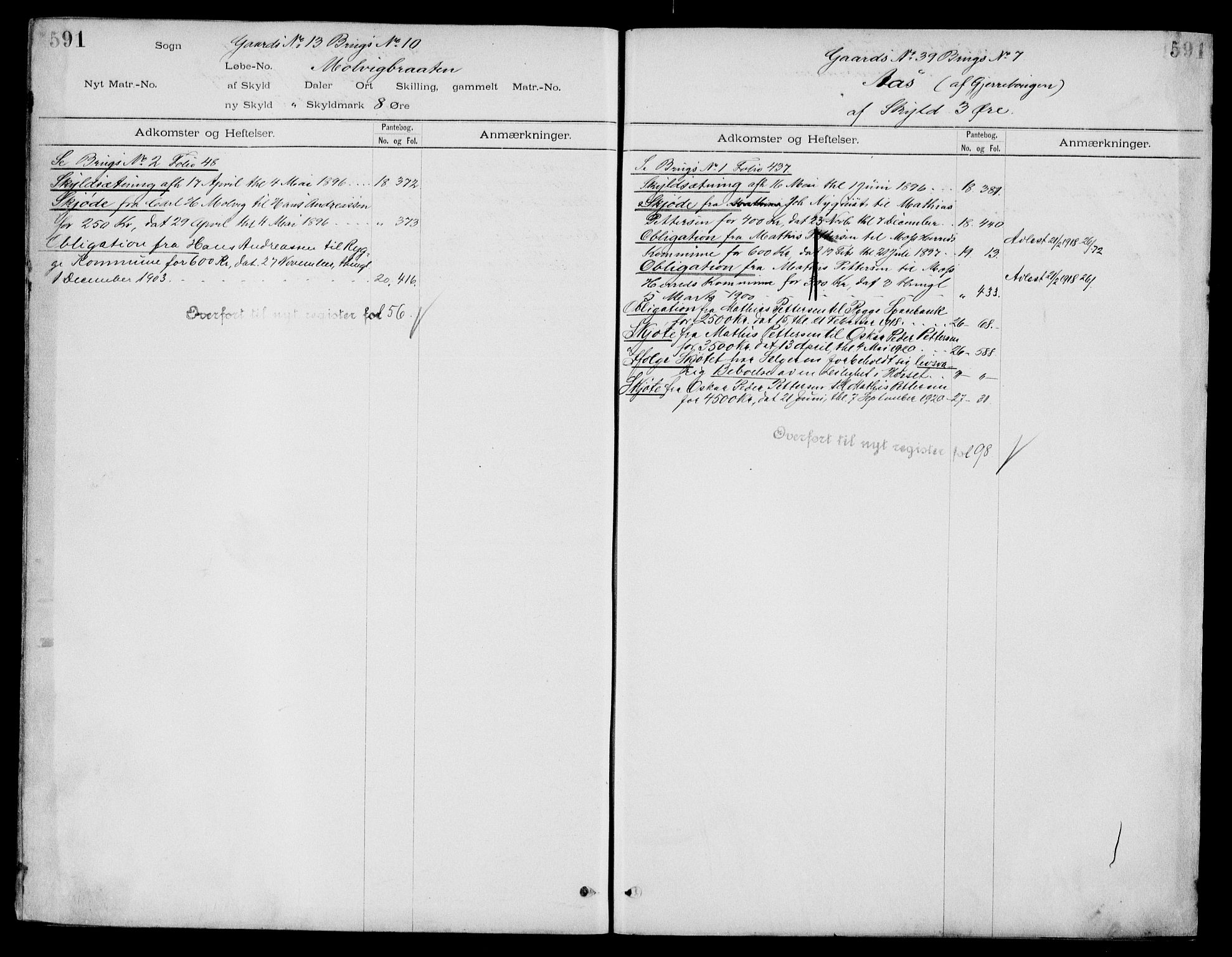 Moss sorenskriveri, SAO/A-10168: Panteregister nr. IV 3b, 1769-1926, s. 591