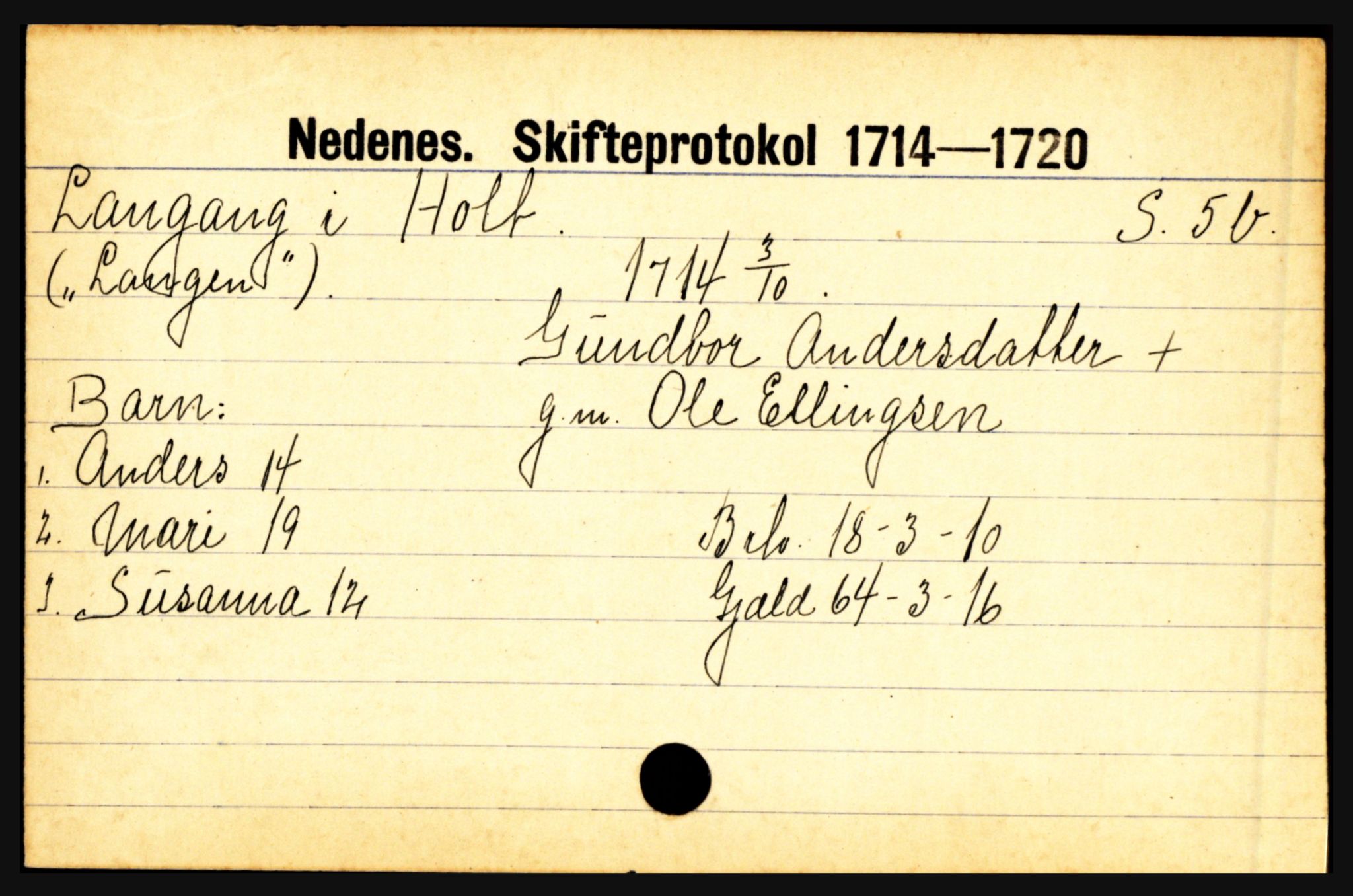 Nedenes sorenskriveri før 1824, AV/SAK-1221-0007/H, s. 16797