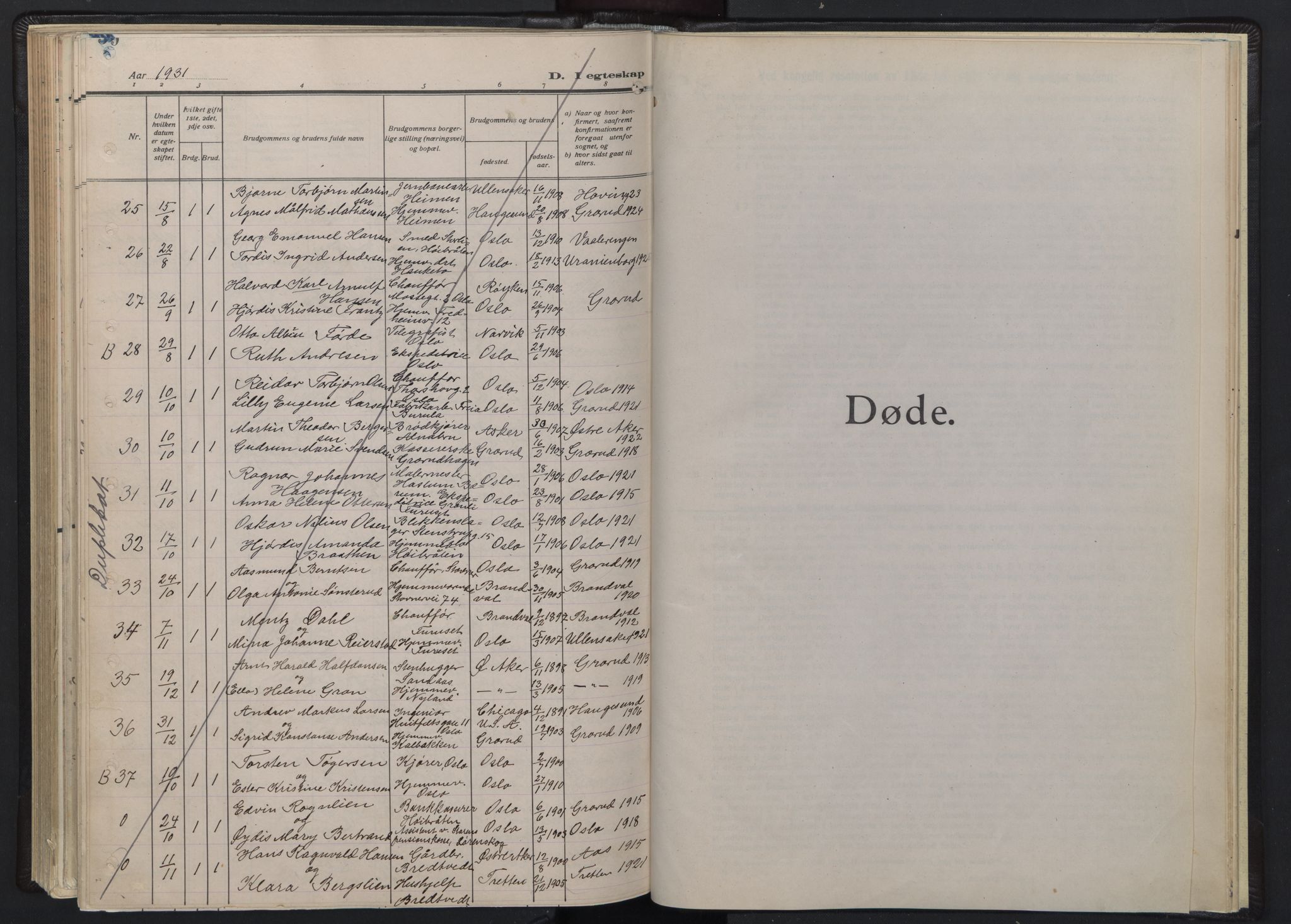 Østre Aker prestekontor Kirkebøker, AV/SAO-A-10840/F/Fb/L0002: Ministerialbok nr. II 2, 1918-1930