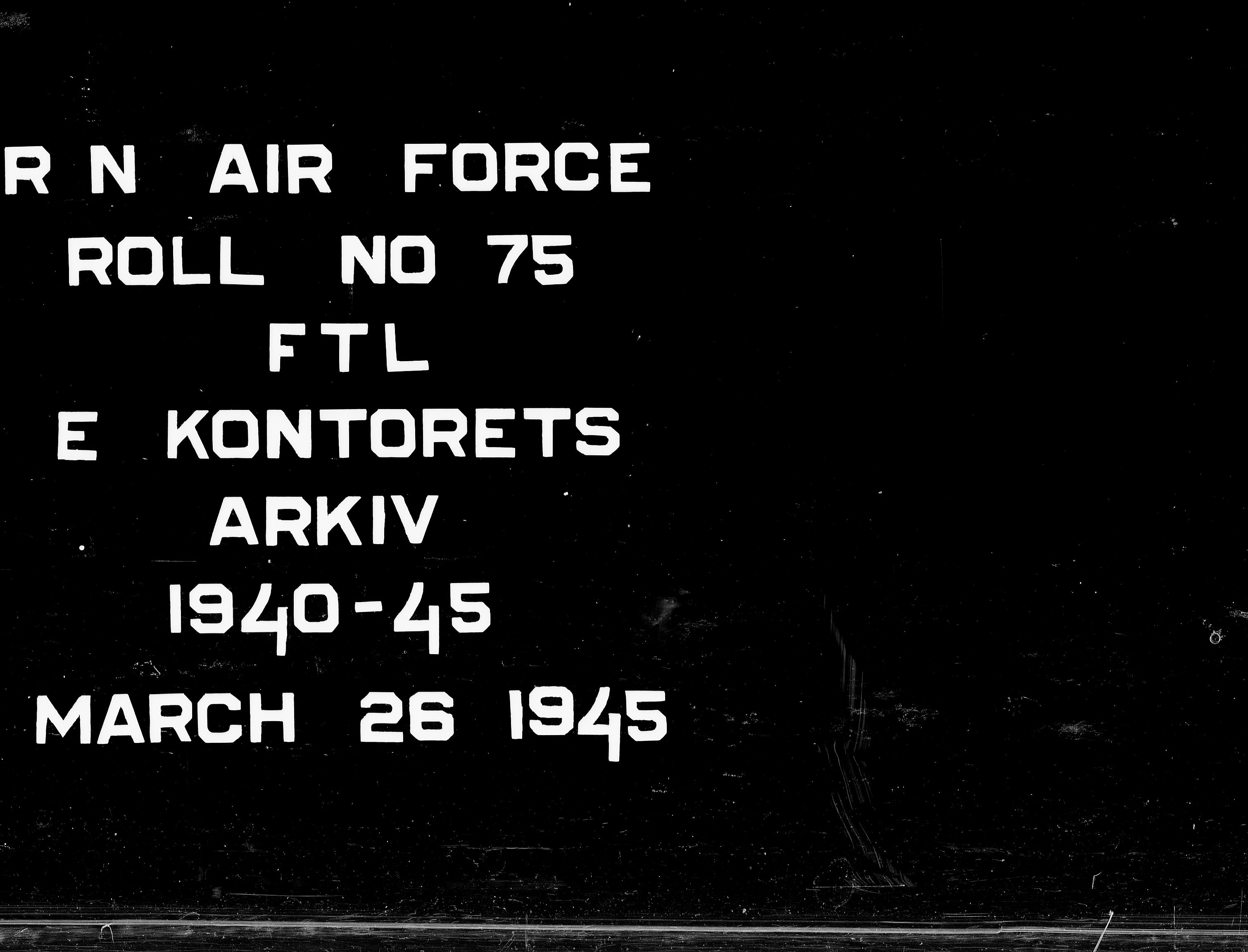 Forsvaret, Flyvåpnenes treningsleir 1940-1945, RA/RAFA-3974/V/L0075: Ekspedisjonskontoret., 1940-1945
