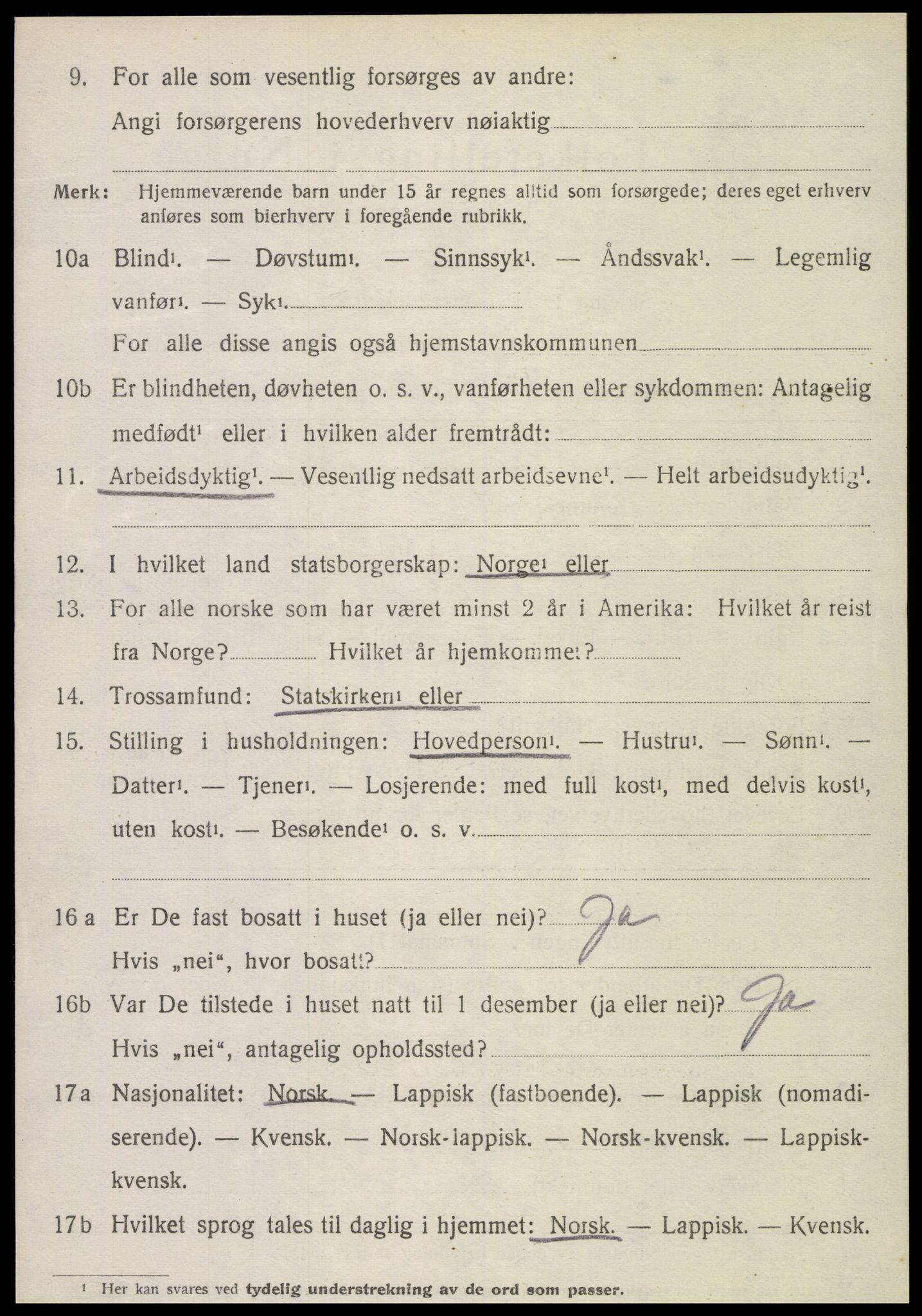 SAT, Folketelling 1920 for 1752 Kolvereid herred, 1920, s. 5070