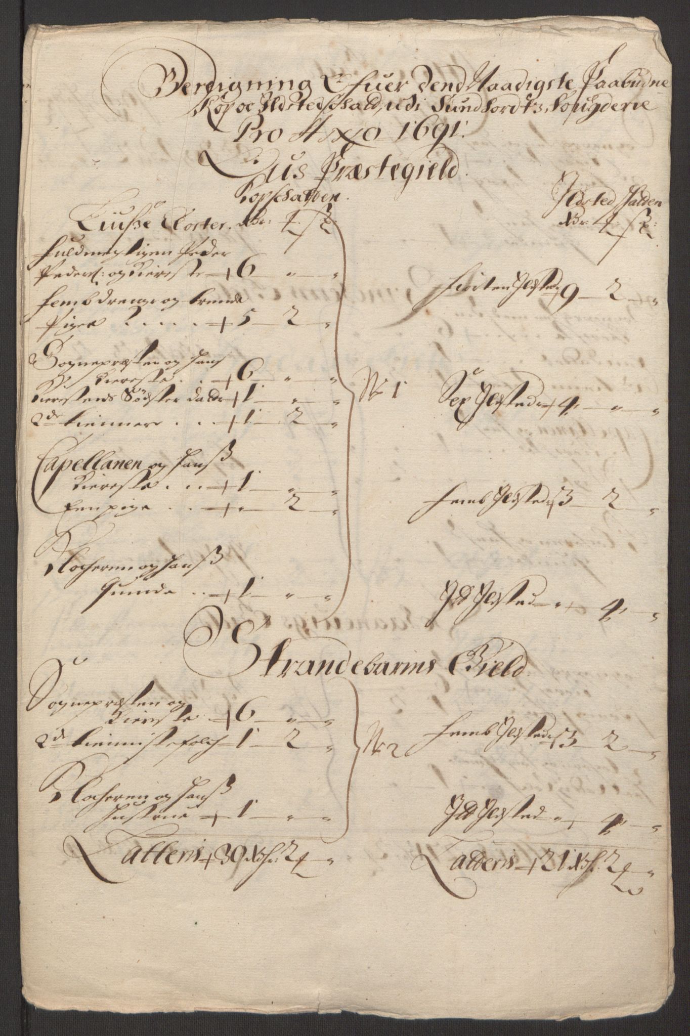 Rentekammeret inntil 1814, Reviderte regnskaper, Fogderegnskap, RA/EA-4092/R48/L2973: Fogderegnskap Sunnhordland og Hardanger, 1691-1692, s. 115