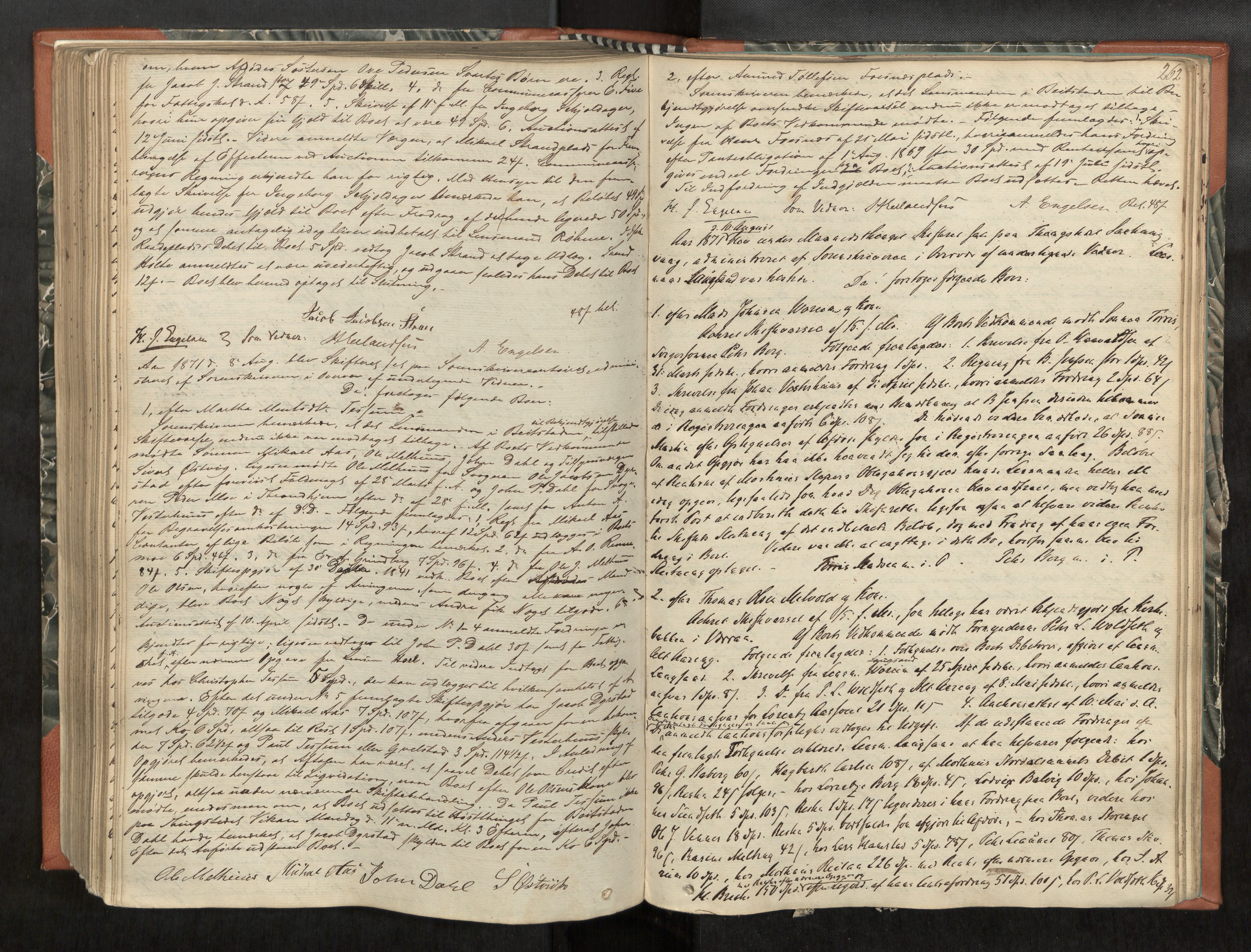 Inderøy sorenskriveri, AV/SAT-A-4147/1/3/3B/L0003: Skifteforhandlingsprotokoll, 1858-1873, s. 262