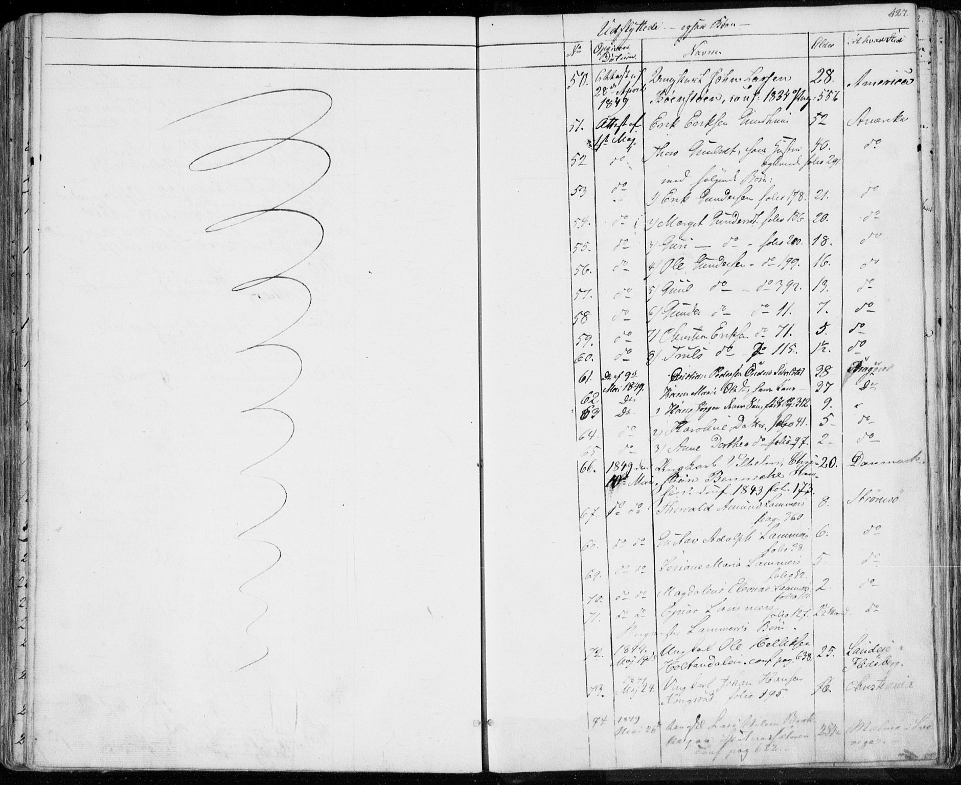 Modum kirkebøker, AV/SAKO-A-234/F/Fa/L0007: Ministerialbok nr. 7, 1841-1850, s. 427