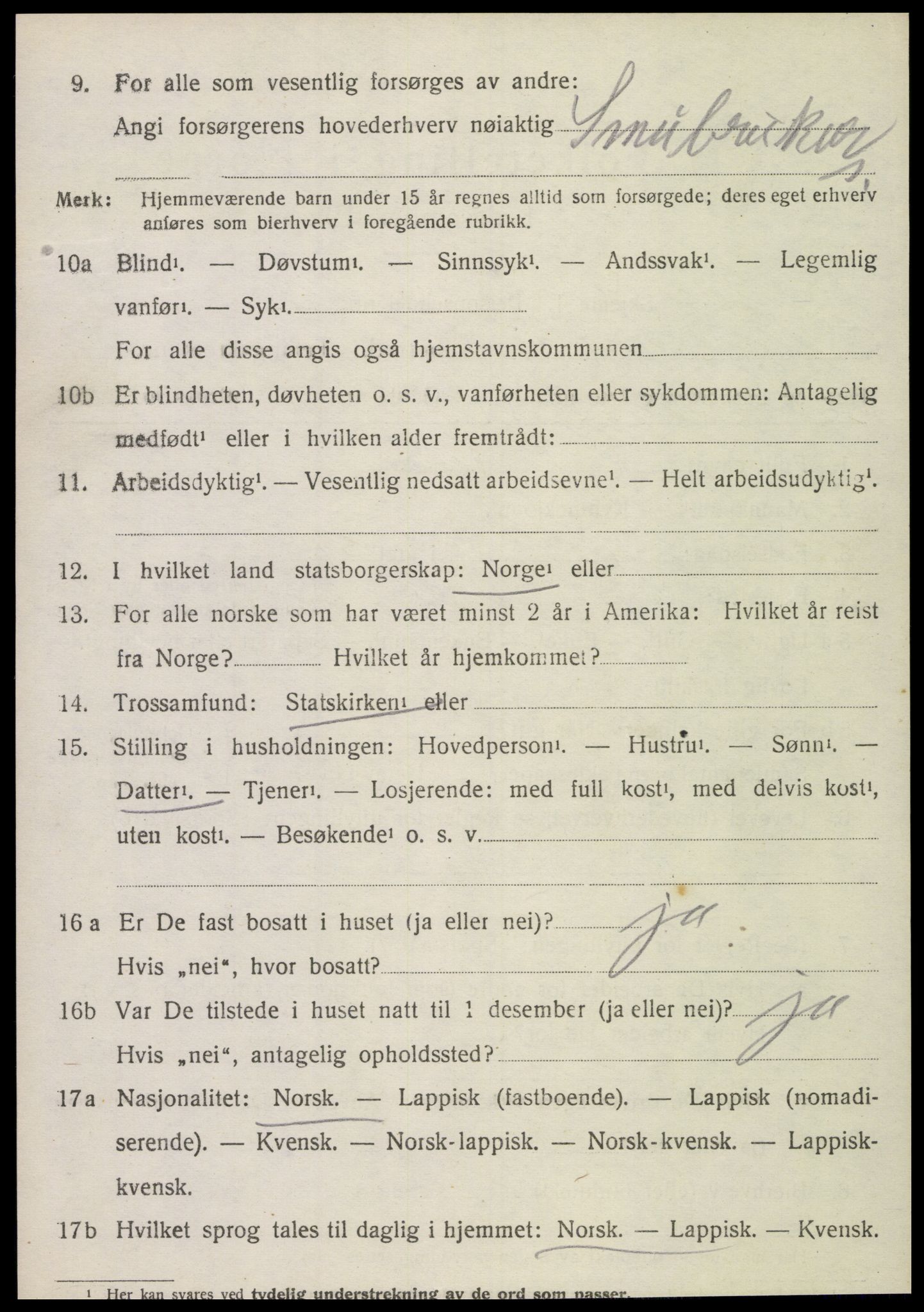 SAT, Folketelling 1920 for 1731 Sparbu herred, 1920, s. 5368