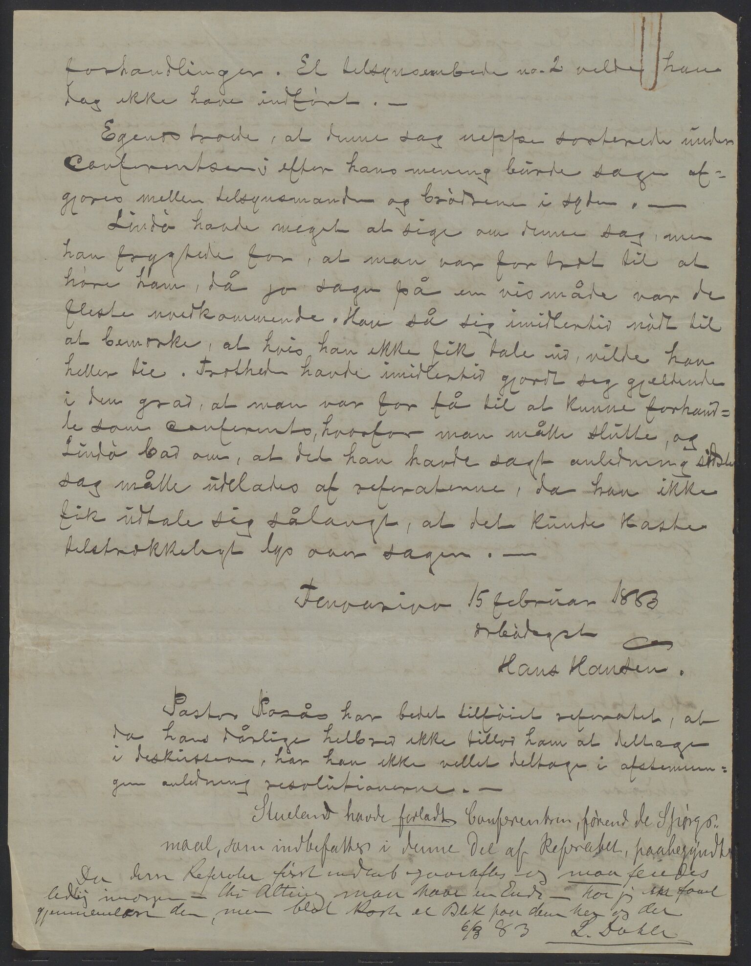 Det Norske Misjonsselskap - hovedadministrasjonen, VID/MA-A-1045/D/Da/Daa/L0036/0004: Konferansereferat og årsberetninger / Konferansereferat fra Madagaskar Innland., 1883