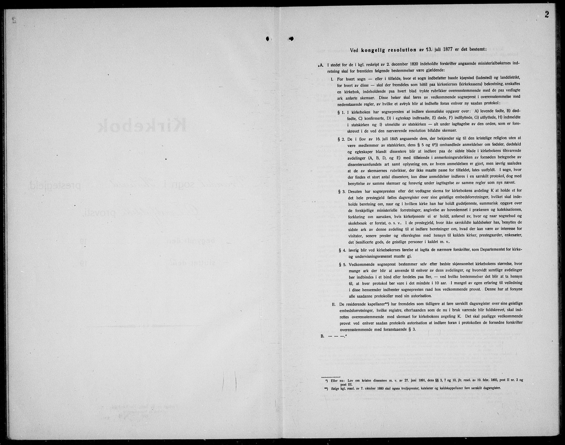 Kviteseid kirkebøker, SAKO/A-276/G/Gc/L0002: Klokkerbok nr. III 2, 1917-1937, s. 2