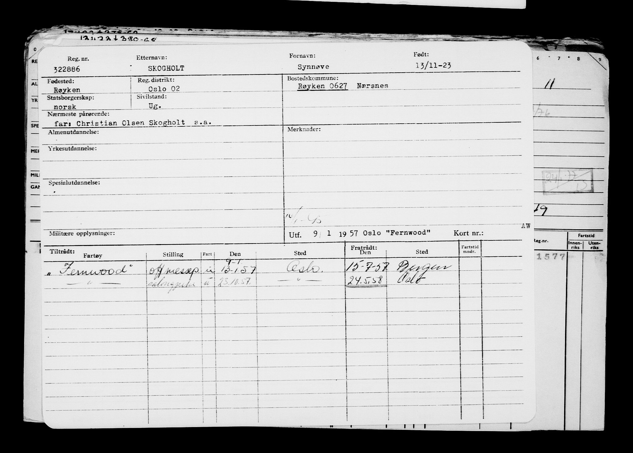 Direktoratet for sjømenn, AV/RA-S-3545/G/Gb/L0224: Hovedkort, 1923, s. 715