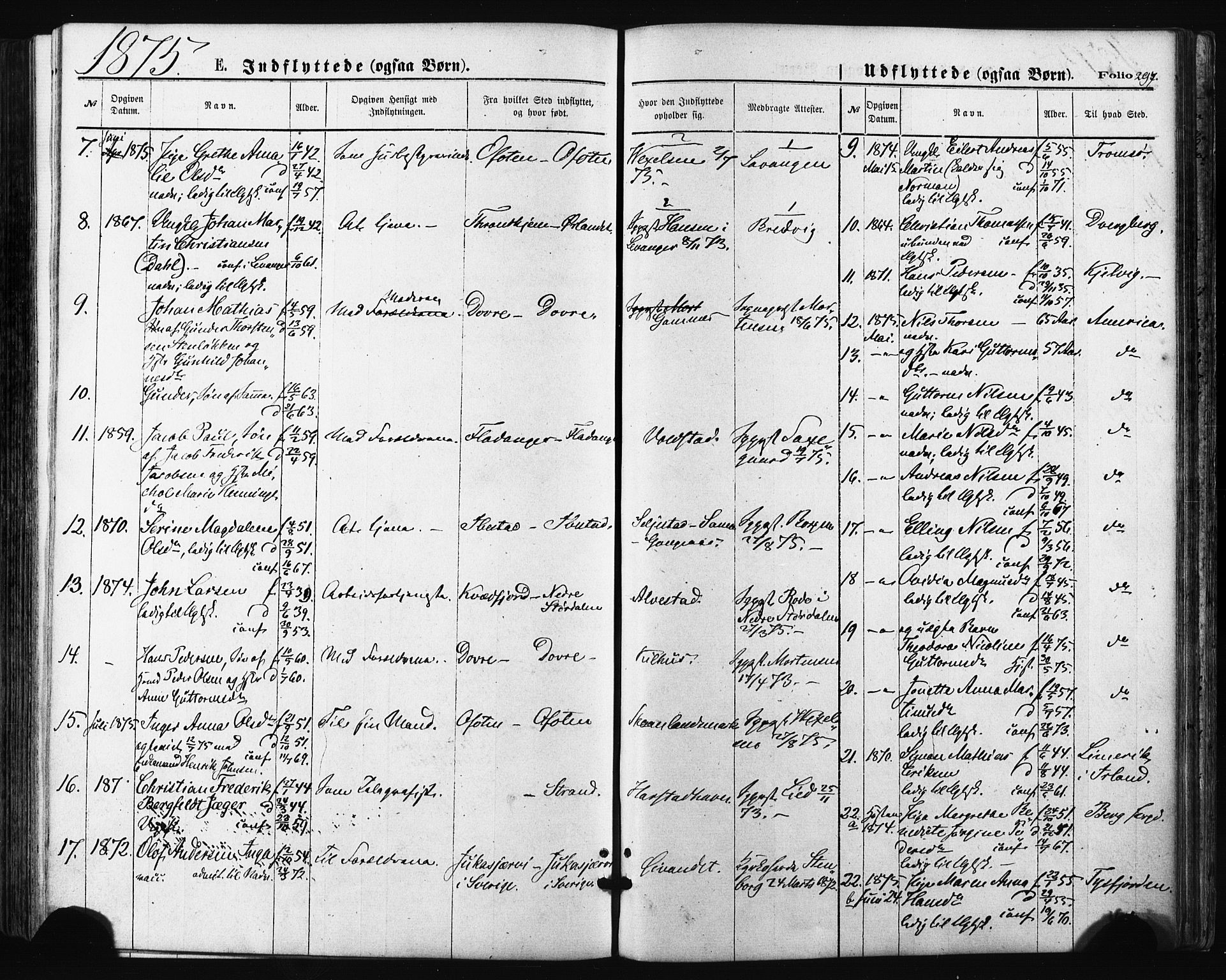 Trondenes sokneprestkontor, AV/SATØ-S-1319/H/Ha/L0013kirke: Ministerialbok nr. 13, 1870-1878, s. 297