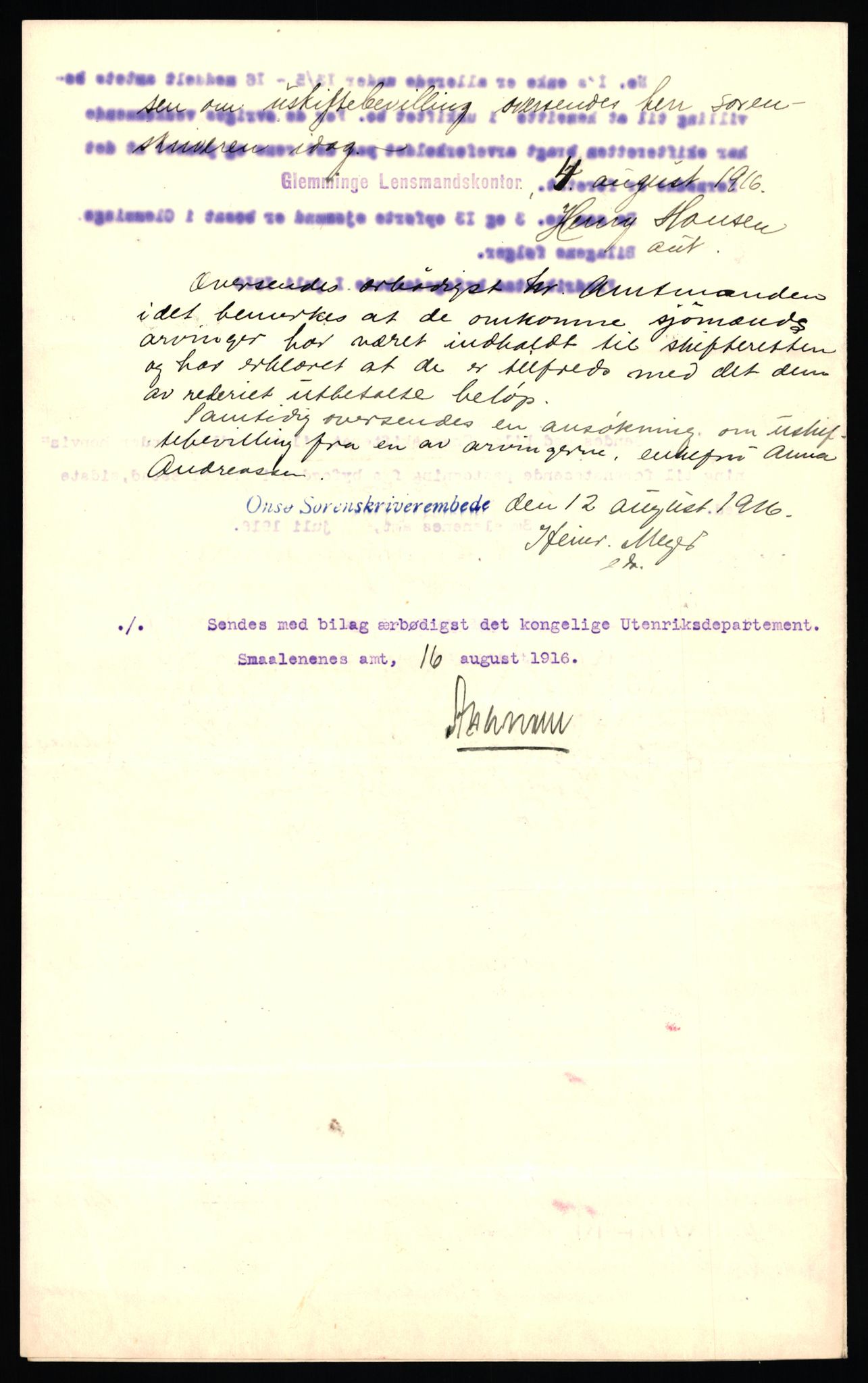 Handelsdepartementet, Sjøfartsavdelingen, 1. sjømannskontor, AV/RA-S-1405/D/Dm/L0010: Forliste skip Lar - Min, 1906-1920, s. 864