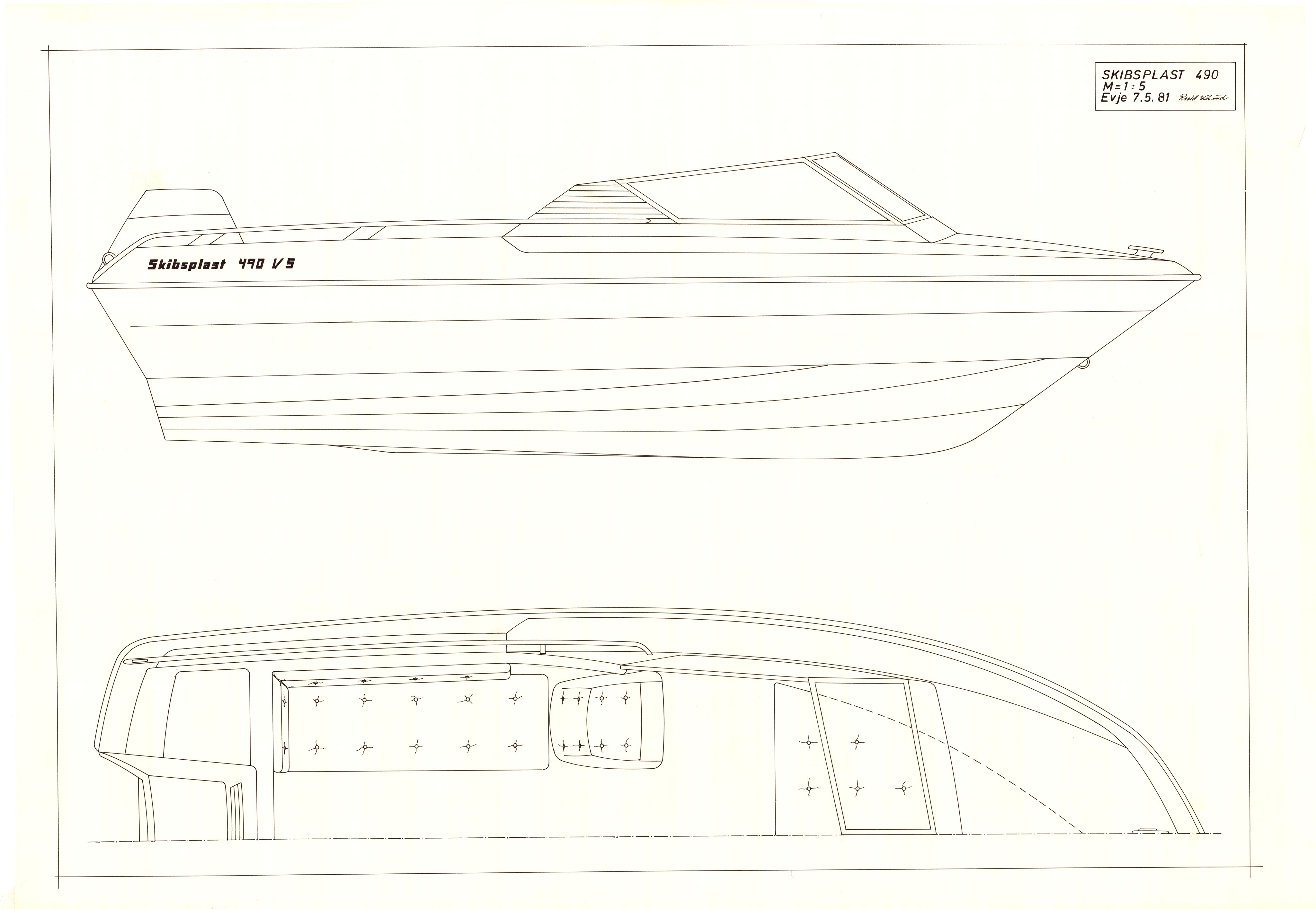 Skibsplast, AAKS/PA-2968/01/T/T02/L0012: Skibsplast 490 HT og VS, 1981-1989