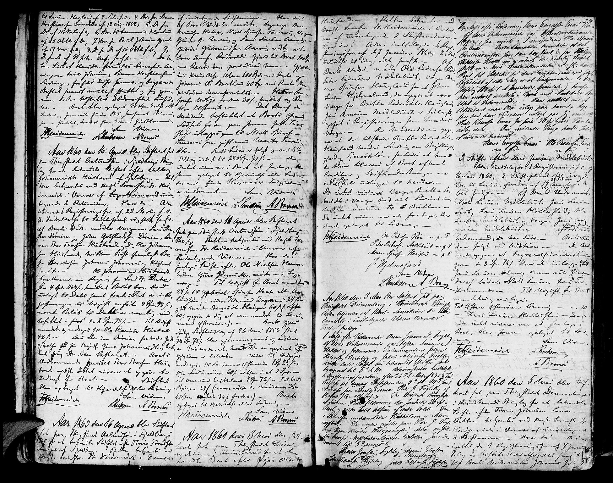 Sunnhordland sorenskrivar, AV/SAB-A-2401/1/H/Ha/Hae/L0005: Skifteprotokollar. Skånevik, Etne, Fjelberg og Kvinnherad. Register i protokoll, 1859-1872, s. 27b-28a