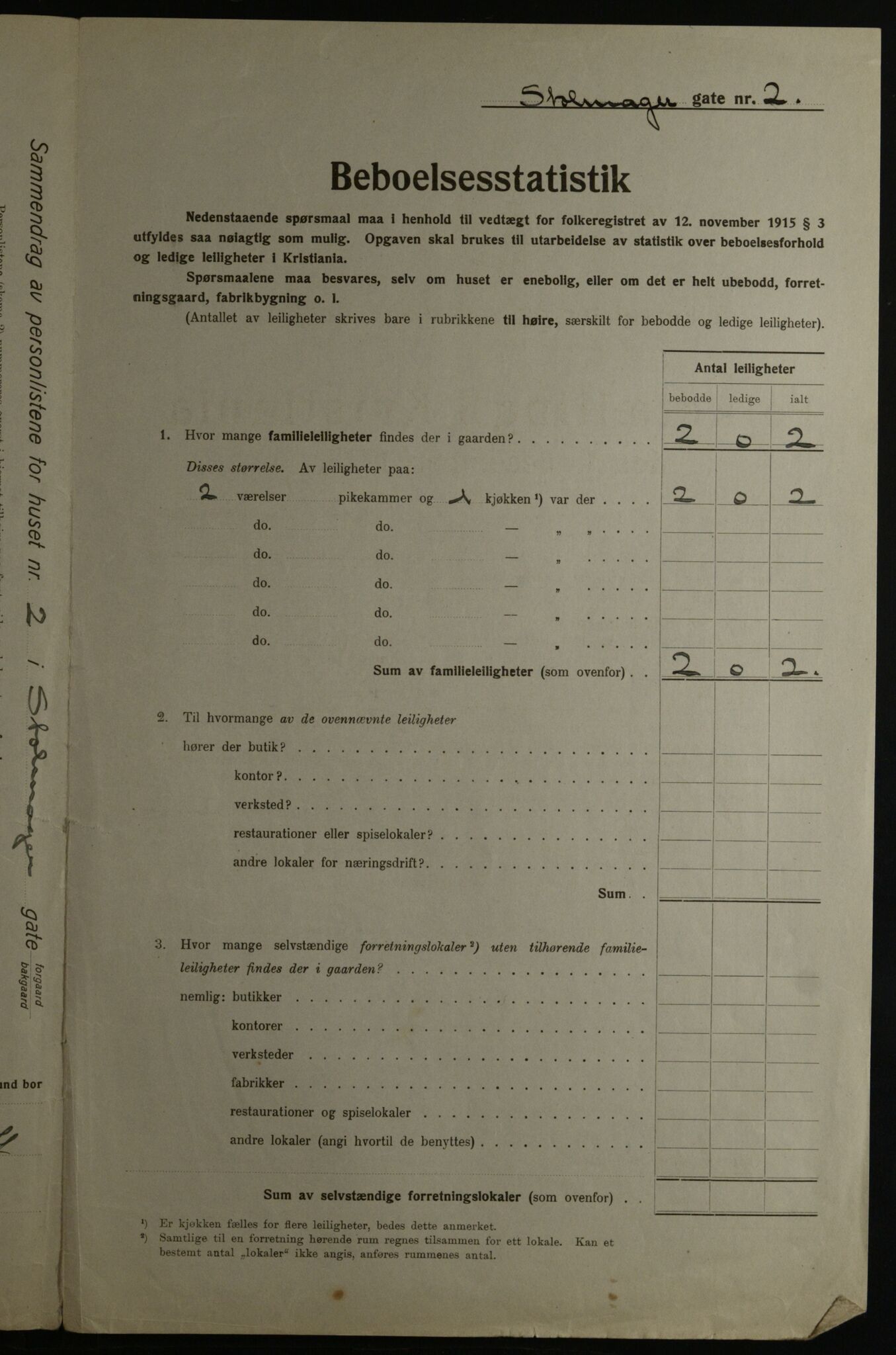 OBA, Kommunal folketelling 1.12.1923 for Kristiania, 1923, s. 113815