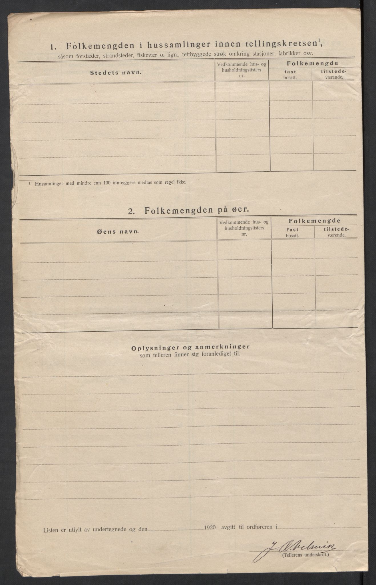 SAT, Folketelling 1920 for 1519 Volda herred, 1920, s. 95