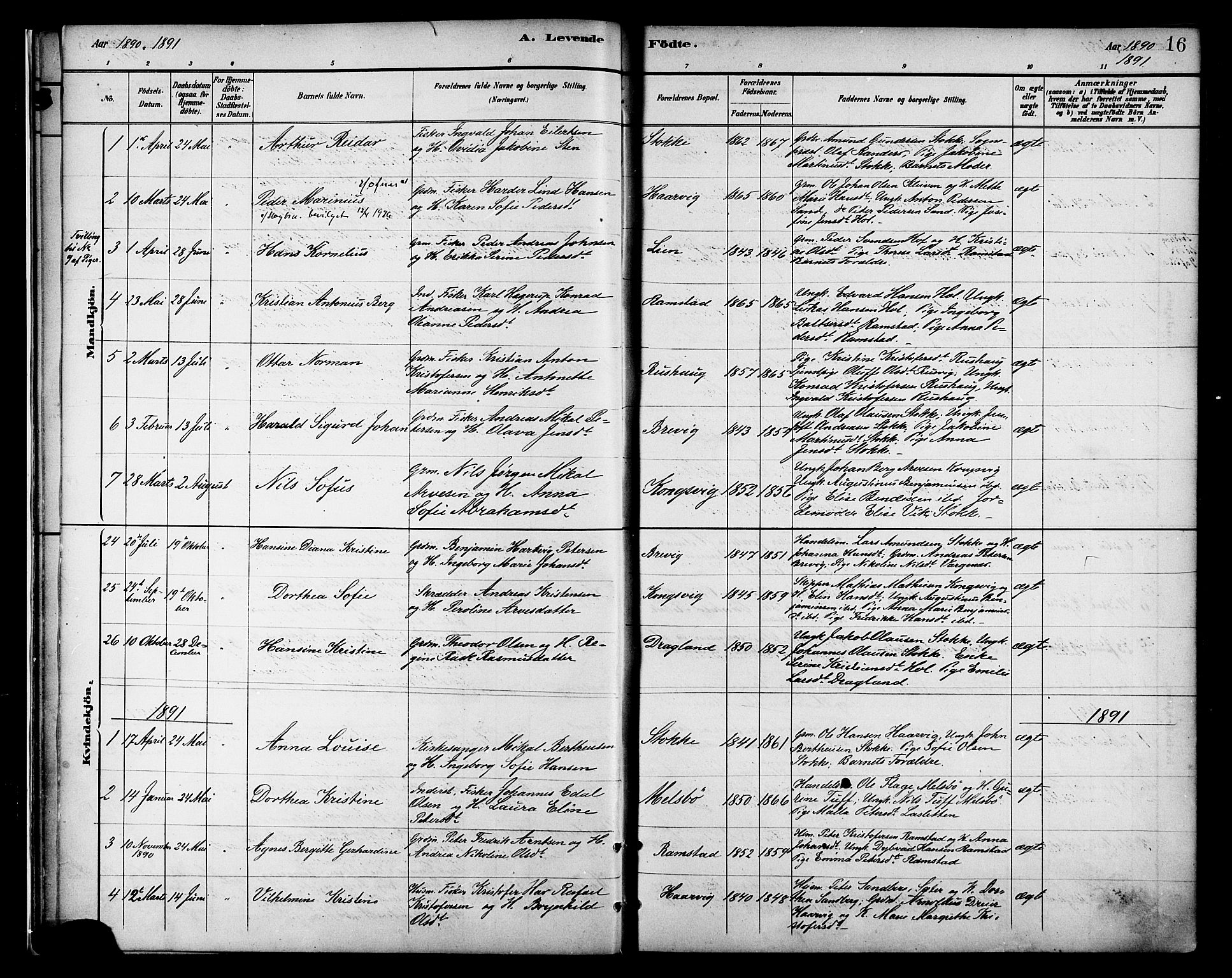 Ministerialprotokoller, klokkerbøker og fødselsregistre - Nordland, AV/SAT-A-1459/865/L0924: Ministerialbok nr. 865A02, 1885-1896, s. 16