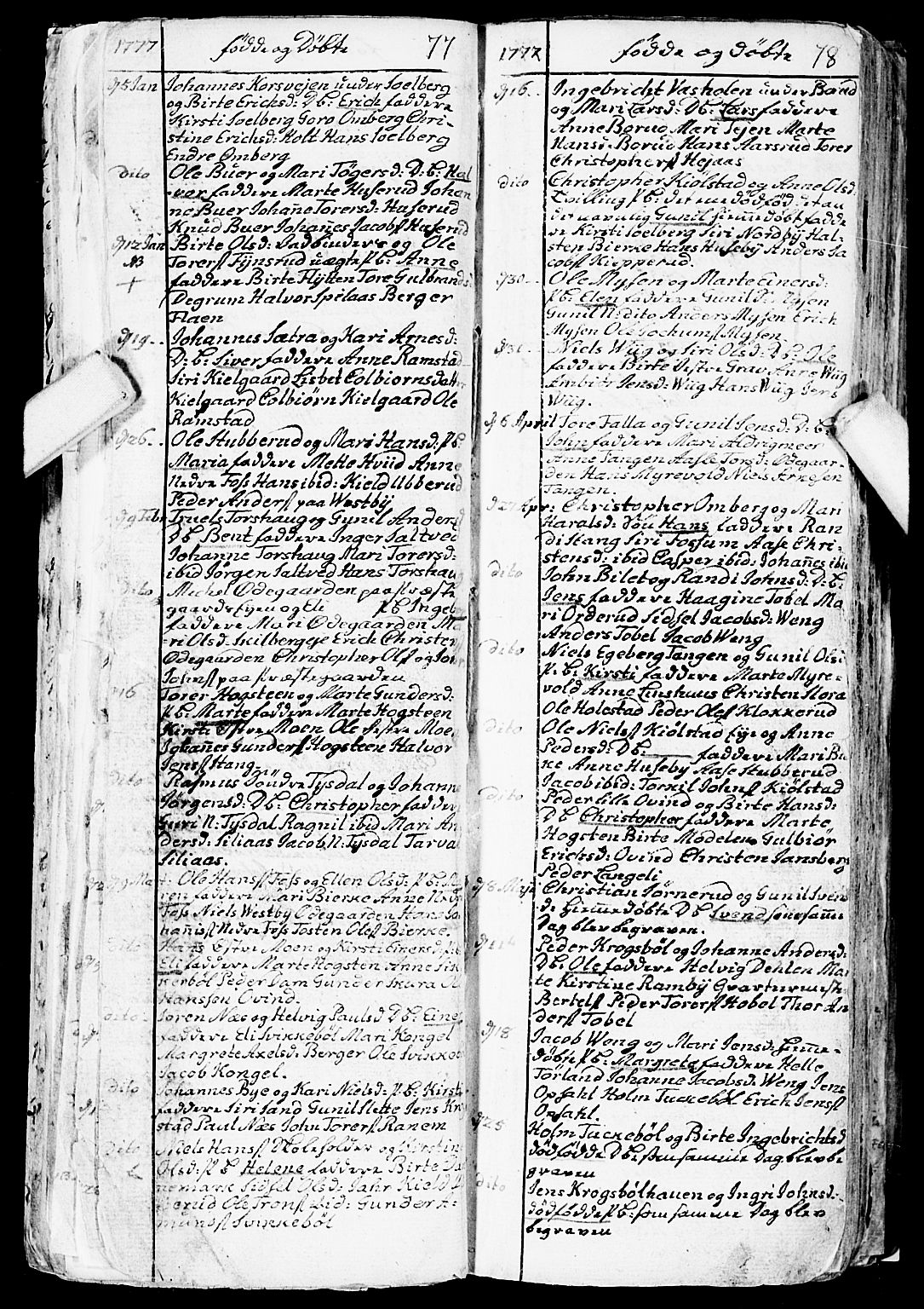 Enebakk prestekontor Kirkebøker, SAO/A-10171c/F/Fa/L0002: Ministerialbok nr. I 2, 1755-1806, s. 77-78