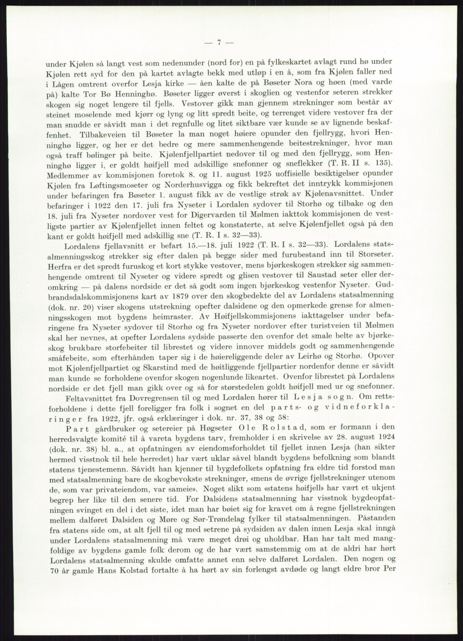 Høyfjellskommisjonen, AV/RA-S-1546/X/Xa/L0001: Nr. 1-33, 1909-1953, s. 5554