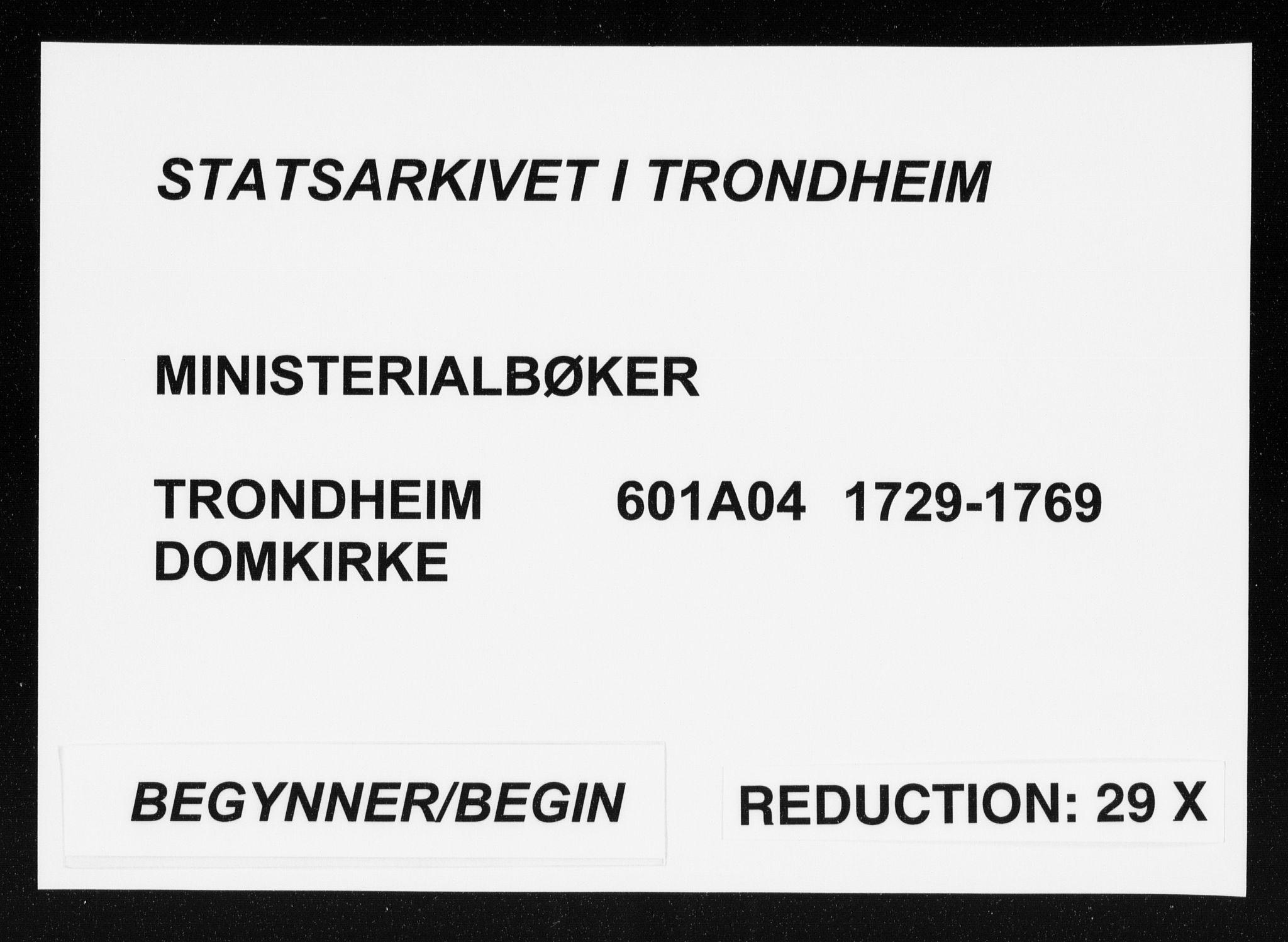 Ministerialprotokoller, klokkerbøker og fødselsregistre - Sør-Trøndelag, SAT/A-1456/601/L0036: Ministerialbok nr. 601A04, 1729-1769