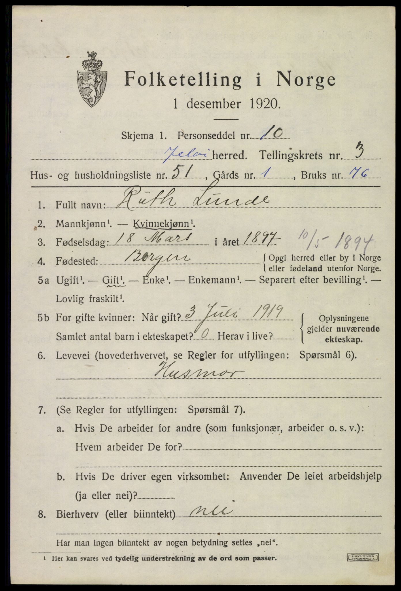SAO, Folketelling 1920 for 0194 Moss herred, 1920, s. 3931
