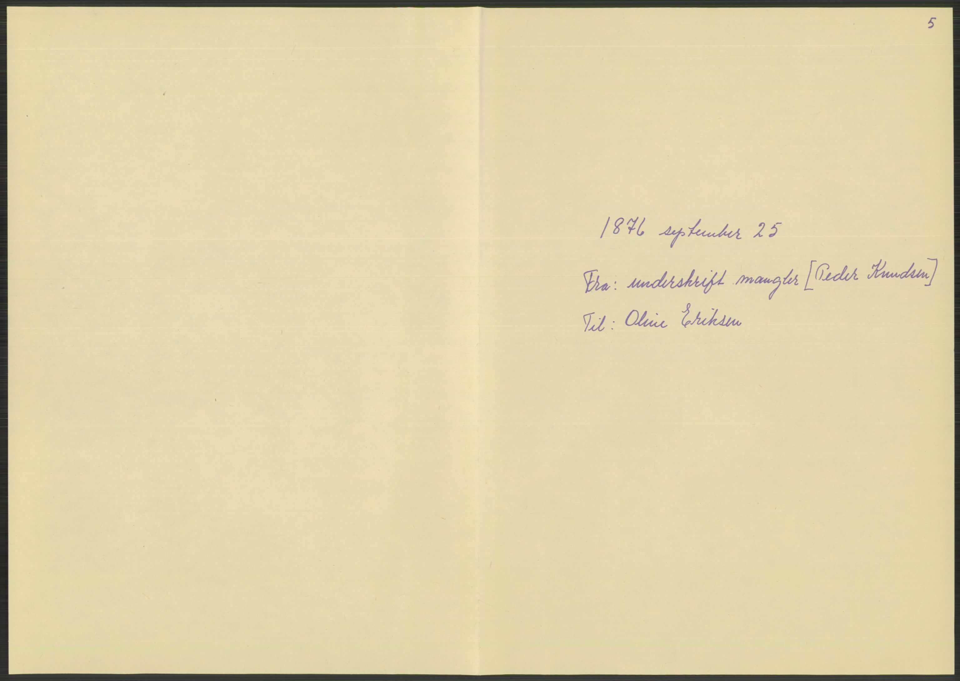 Samlinger til kildeutgivelse, Amerikabrevene, AV/RA-EA-4057/F/L0014: Innlån fra Oppland: Nyberg - Slettahaugen, 1838-1914, s. 505