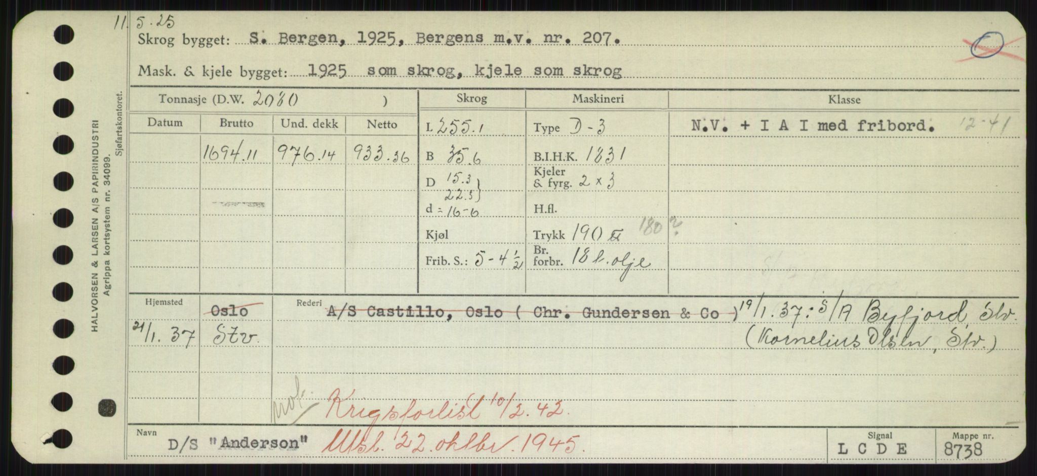 Sjøfartsdirektoratet med forløpere, Skipsmålingen, AV/RA-S-1627/H/Hd/L0001: Fartøy, A-Anv, s. 545