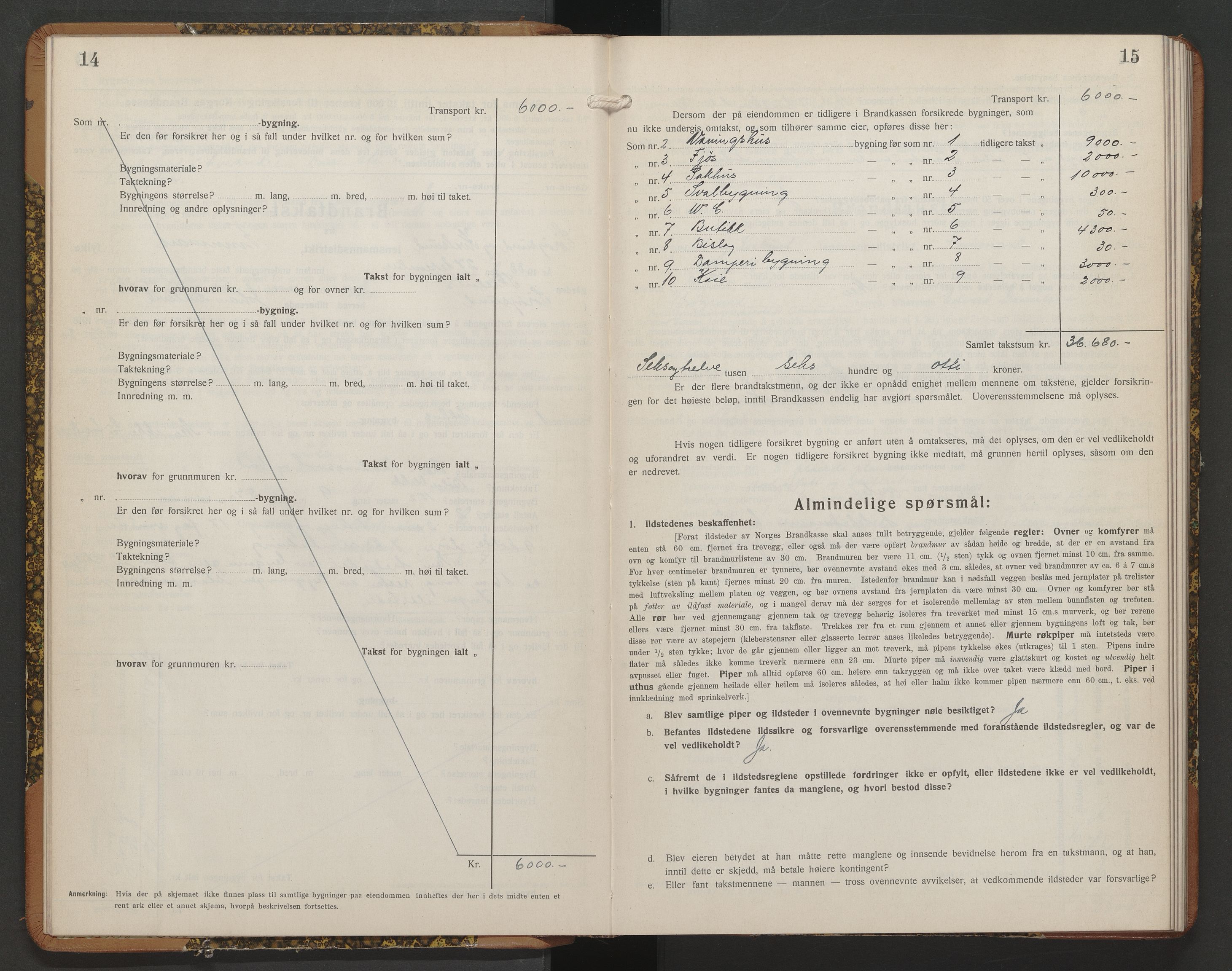 Sørøysund og Kvalsund lensmannskontor, AV/SATØ-SATO-151/1/Fl/L0018: Branntakstprotokoll - Sørøysund og Kvalsund, 1930-1933