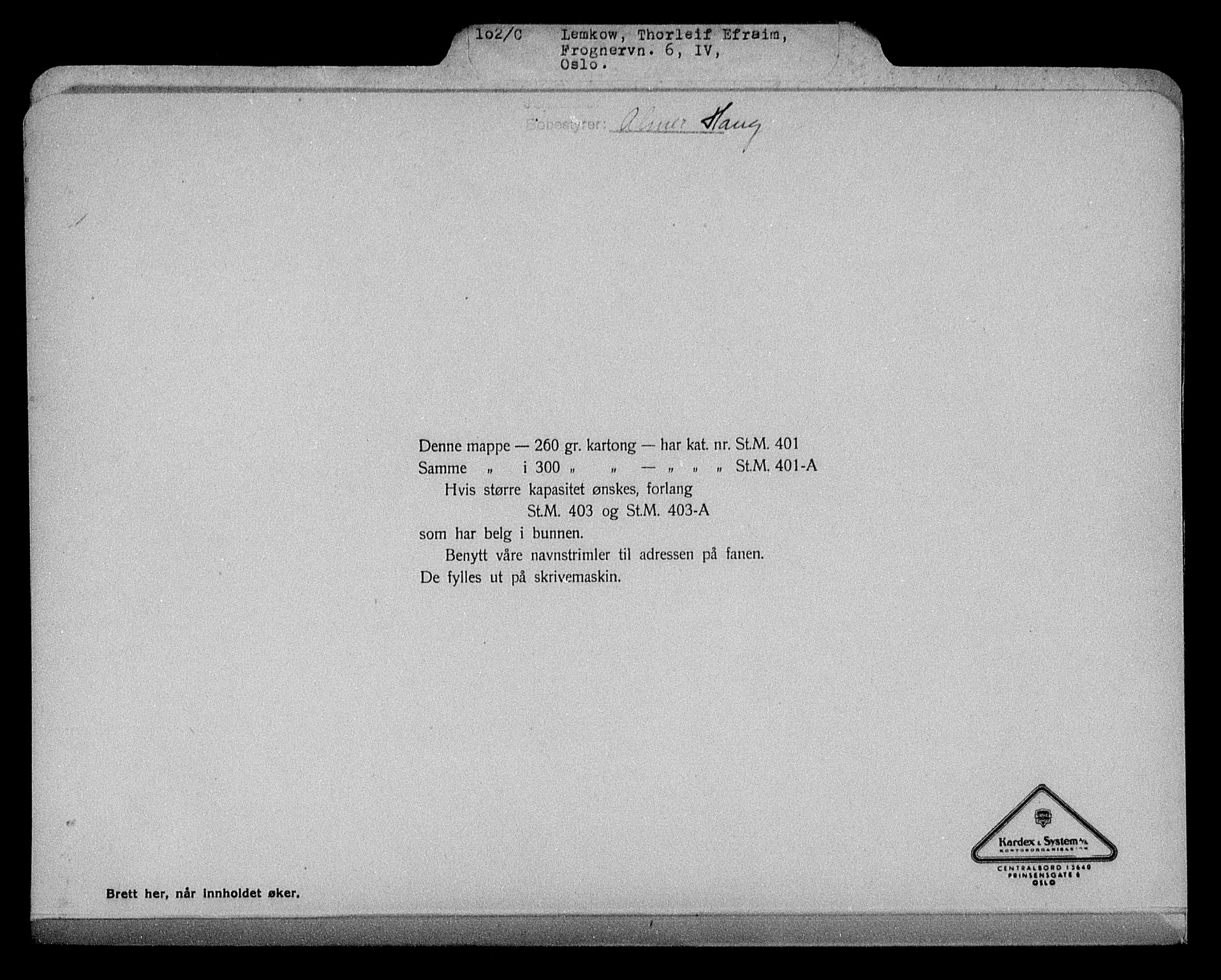 Justisdepartementet, Tilbakeføringskontoret for inndratte formuer, AV/RA-S-1564/H/Hc/Hcc/L0956: --, 1945-1947, s. 159